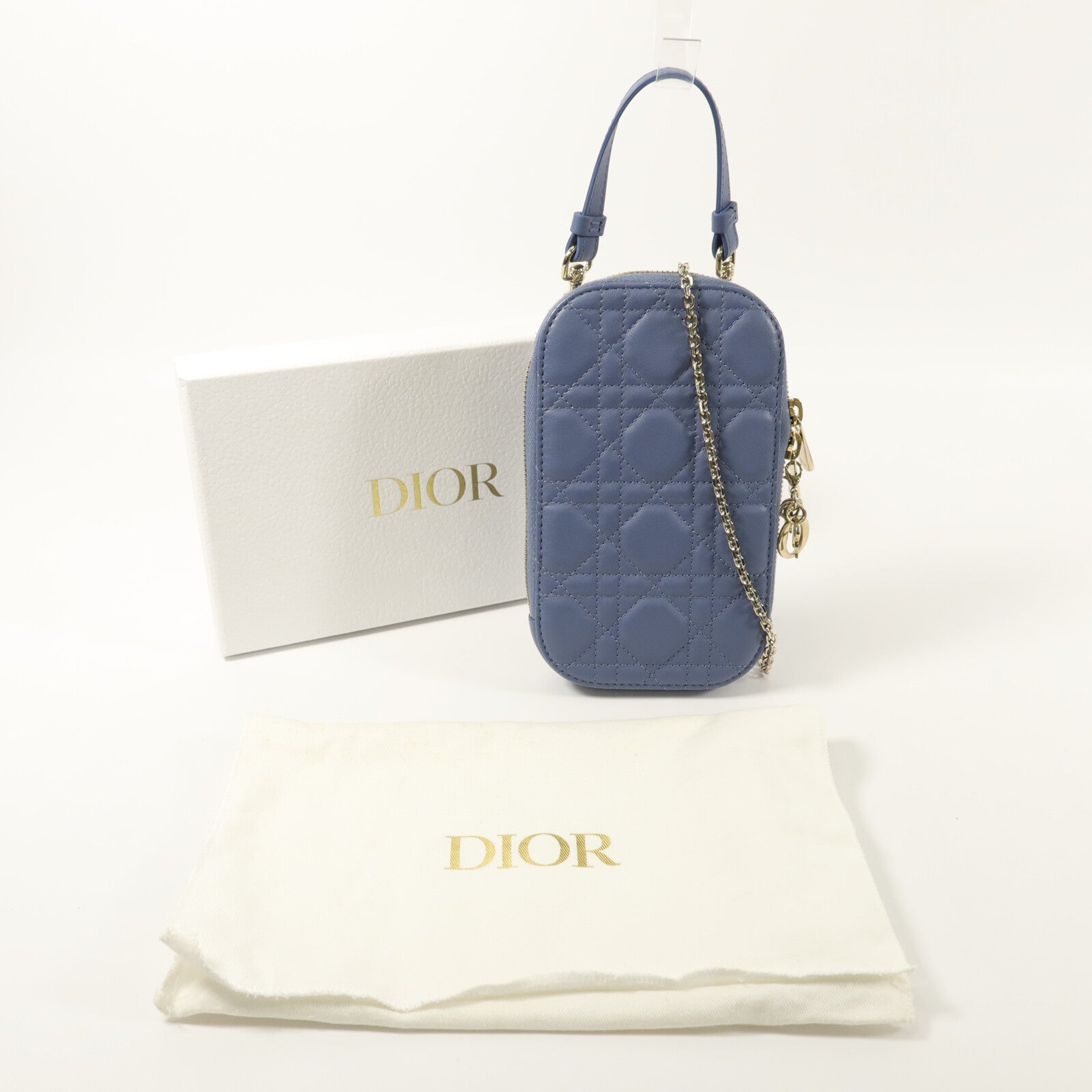 Dior 羊皮皮革Lady Dior Call`in Dior Phone Holder手挽肩背兩用袋