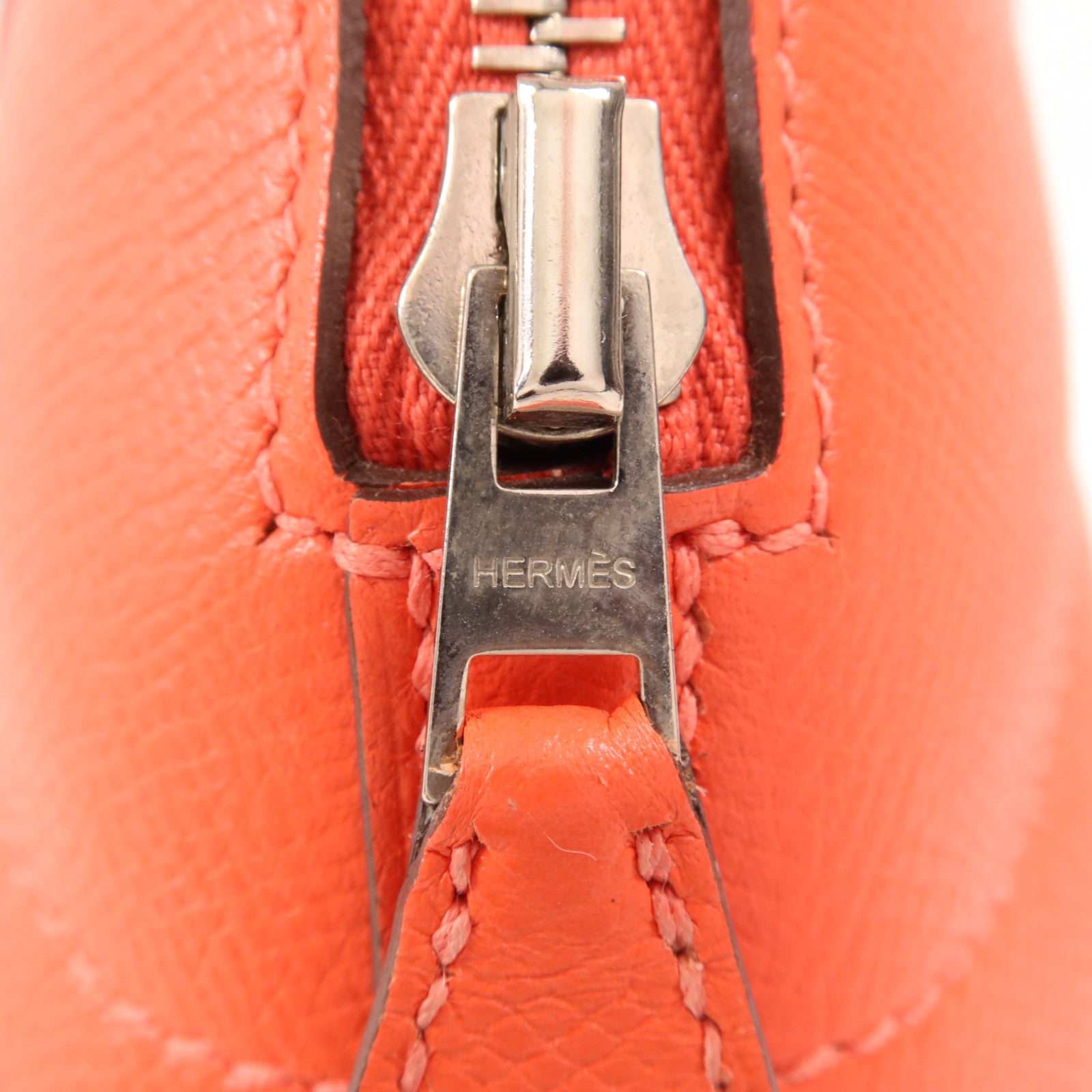 HERMES Epsom皮革Bolide 27銀扣手挽肩背兩用袋Capucine