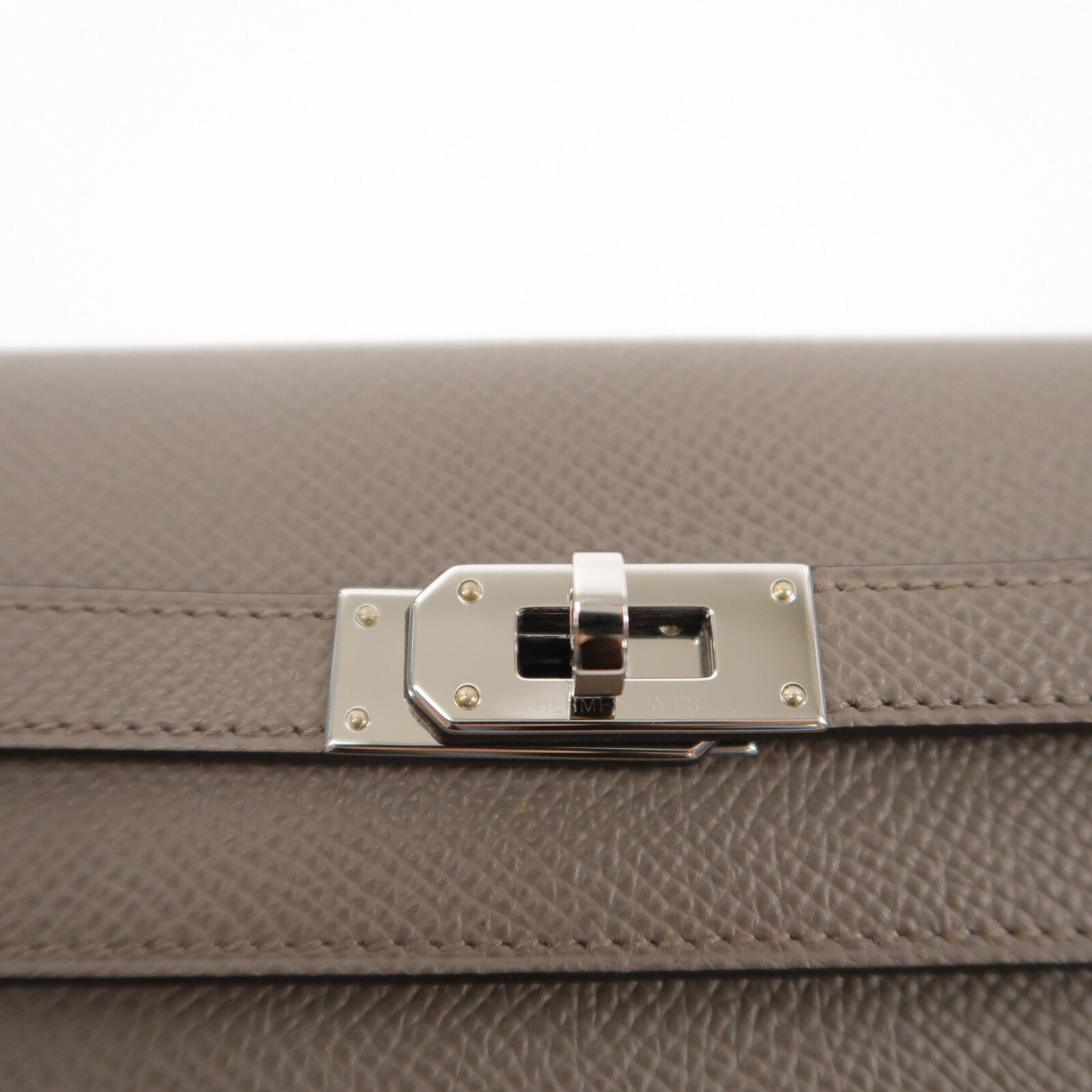 HERMES Epsom皮革Kelly To Go肩背袋Etain