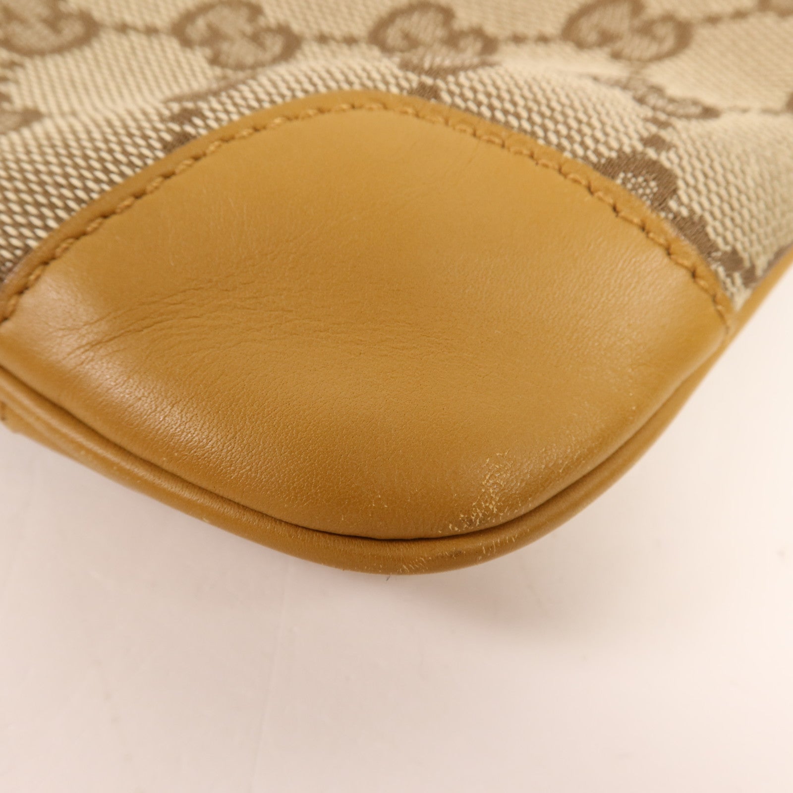 GUCCI 帆布Shoulder Bag金扣肩背袋