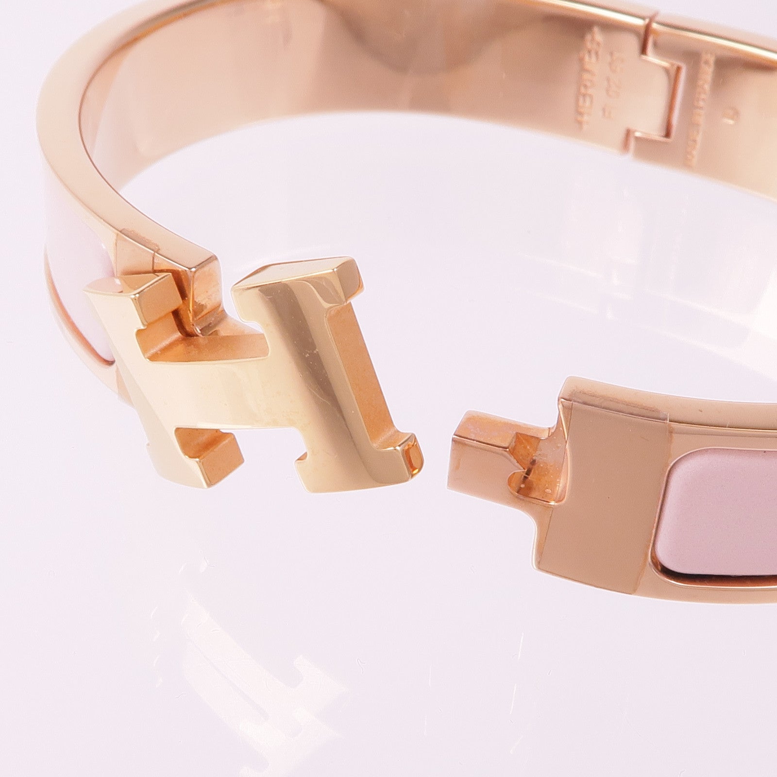 HERMES 琺瑯/金屬Clic H手鐲