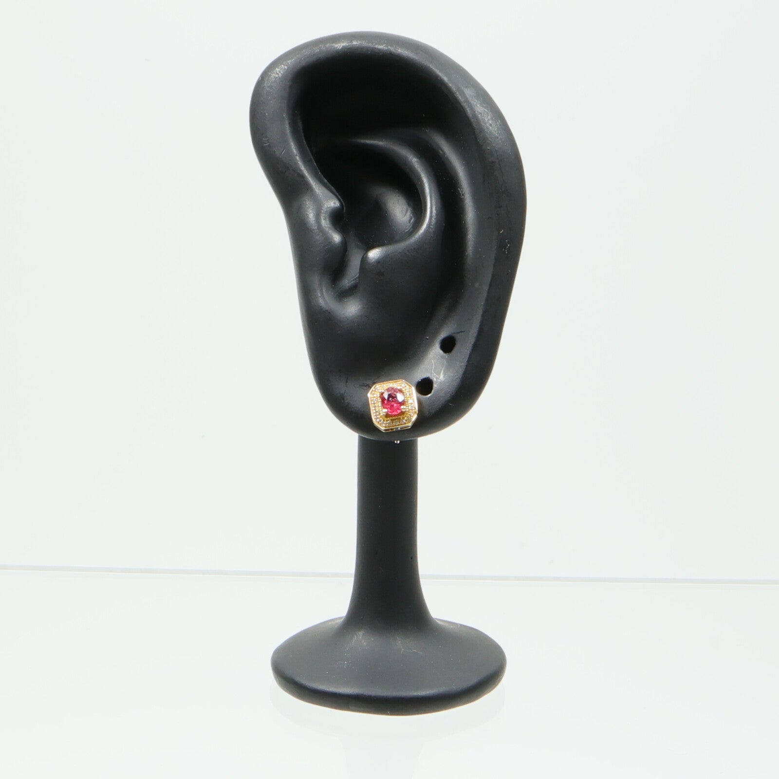 JEWELRY 18K黃金Ruby Diamond Earrings紅寶石/鑽石耳環