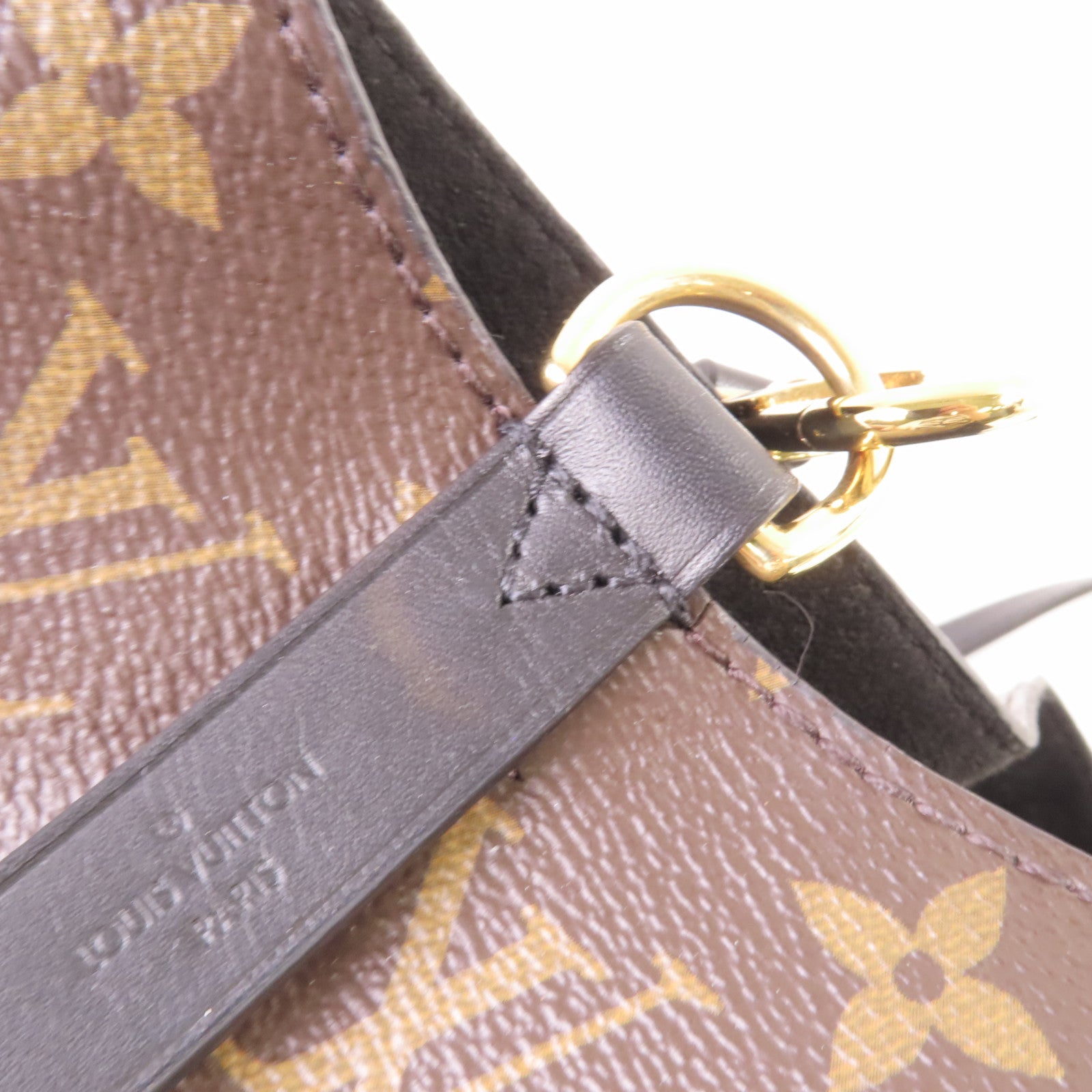 LOUIS VUITTON Monogram NeoNoe MM Shoulder Bag金扣肩背袋啡色/黑色
