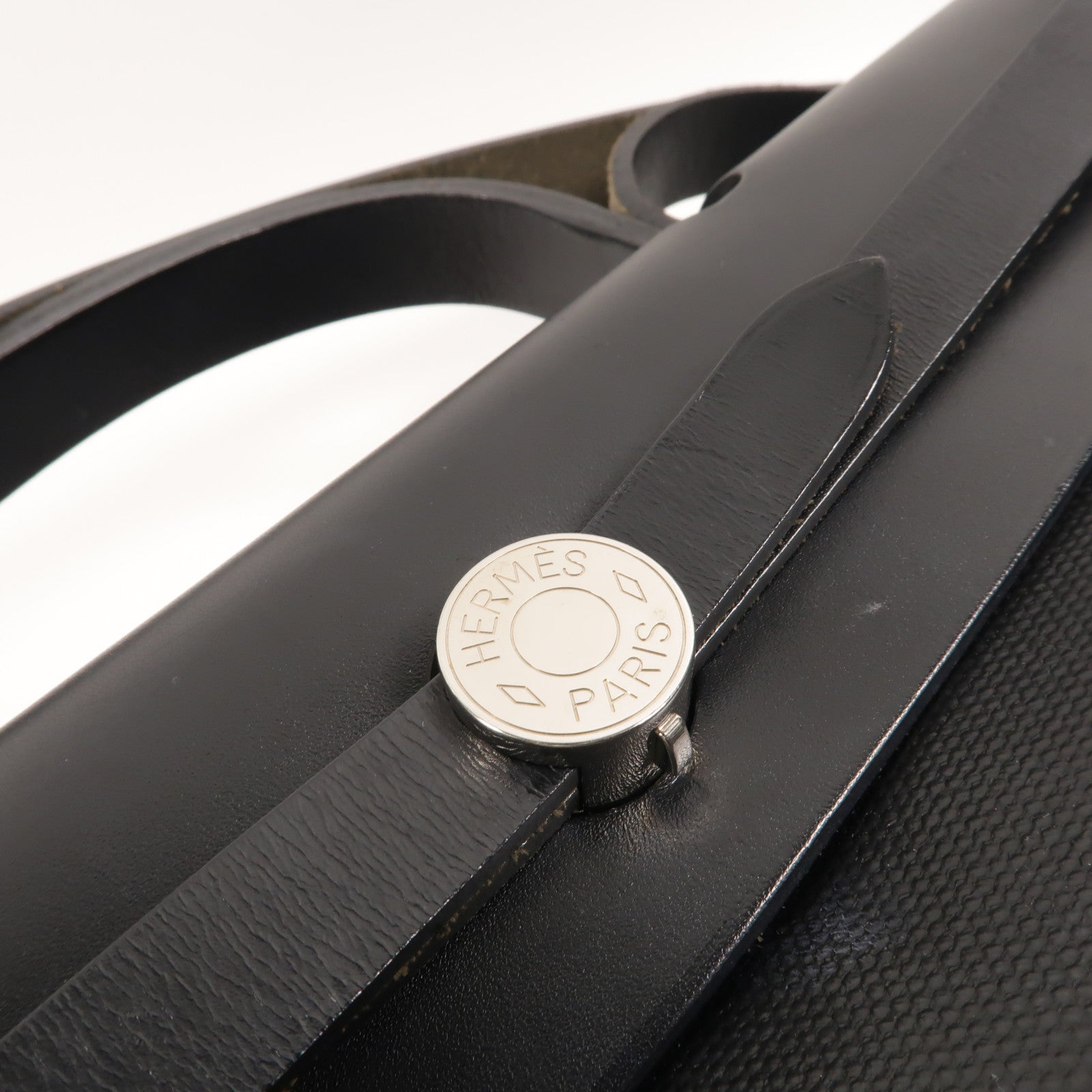 HERMES Toile H Berline Herbag PM手挽肩背兩用袋Noir