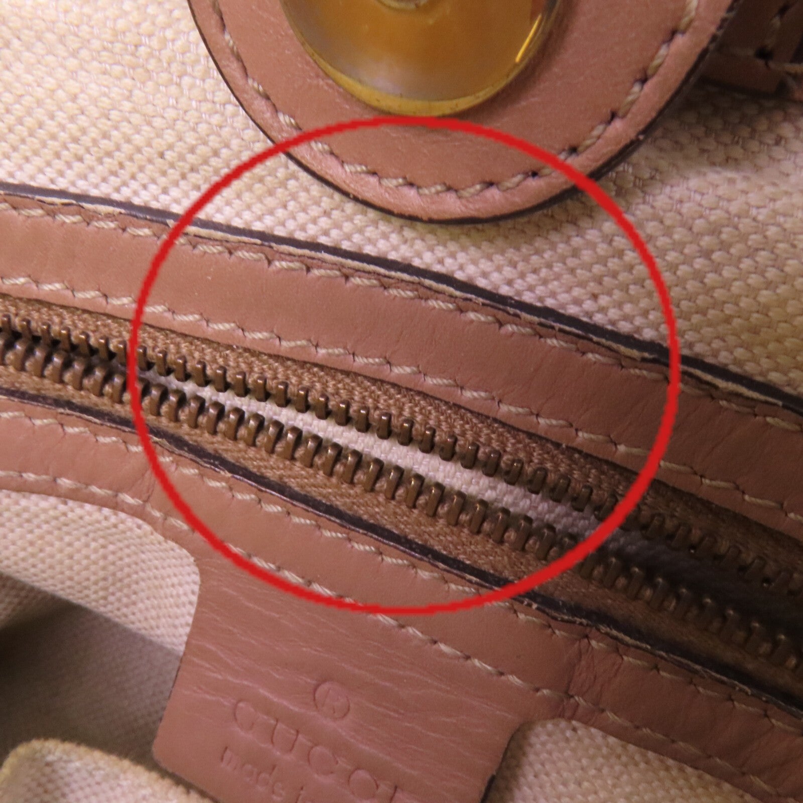 GUCCI GG帆布 Scarlett Stud Interlocking G Tote金扣肩背袋