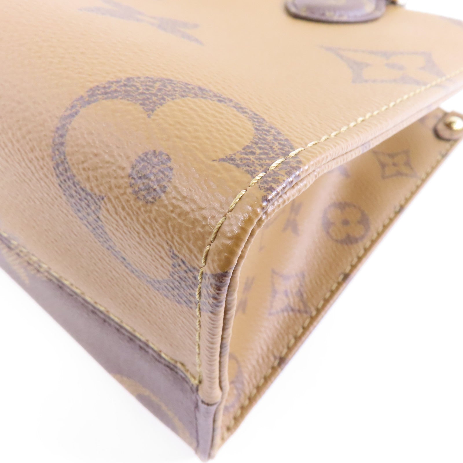 LOUIS VUITTON Monogram Giant OnTheGo PM金扣手挽肩背兩用袋啡色