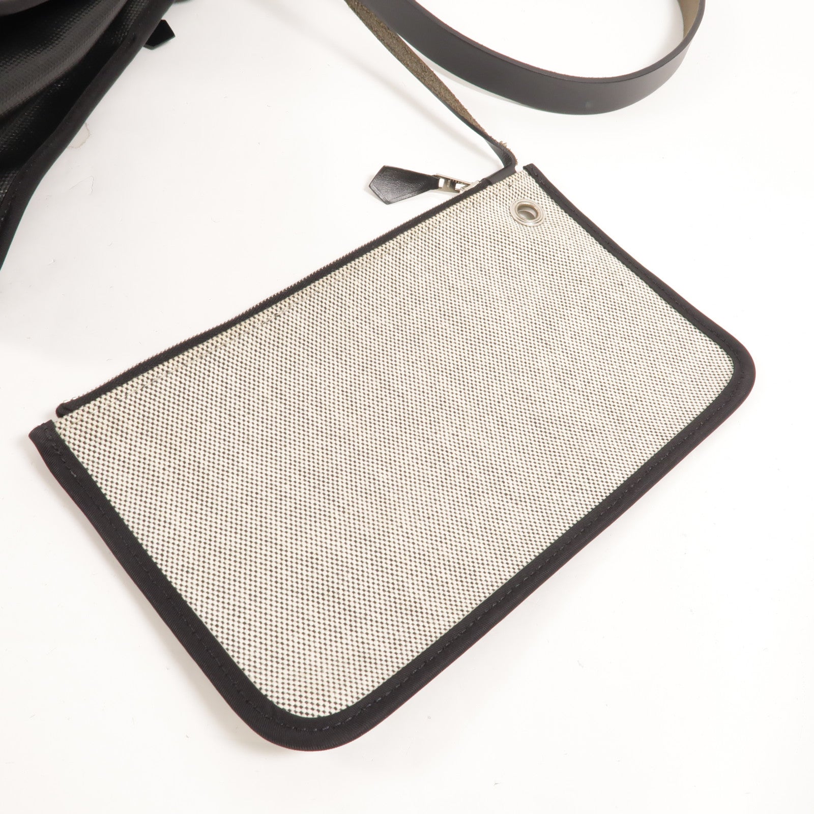 HERMES Toile H Berline Herbag PM手挽肩背兩用袋Noir