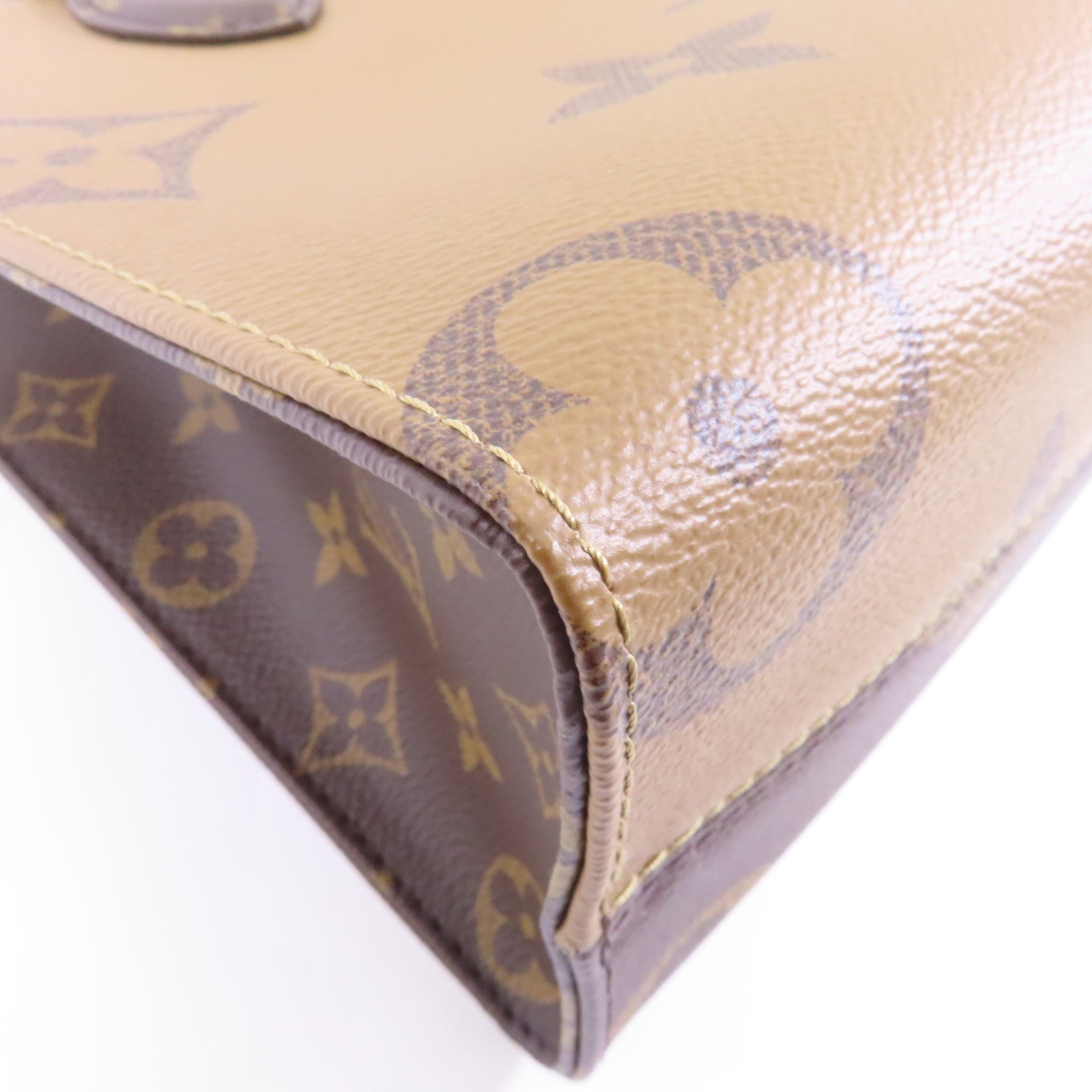LOUIS VUITTON Monogram Giant OnTheGo PM金扣手挽肩背兩用袋啡色