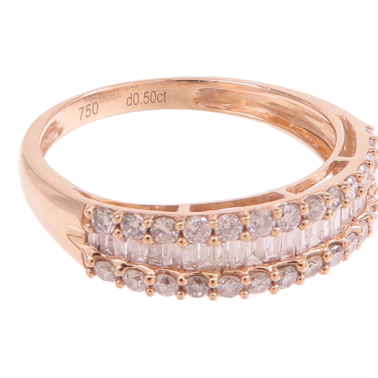 JEWELRY 18K玫瑰金Diamond Ring鑽石戒指US#5.75