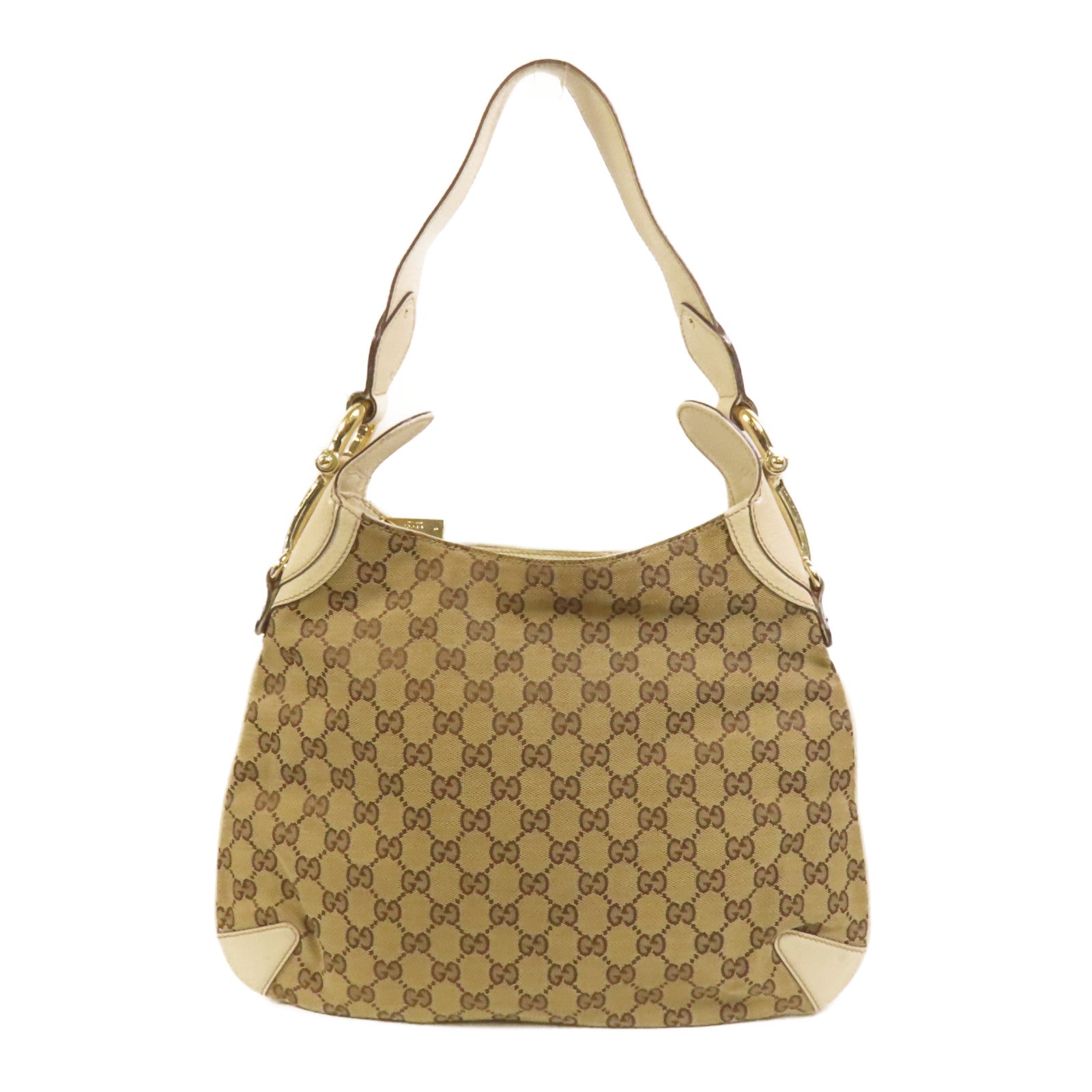 GUCCI 帆布Bouvier Handbag金扣手挽袋