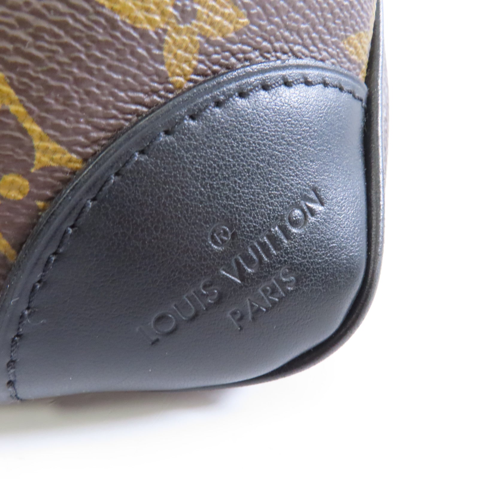 LOUIS VUITTON Monogram Boulogne金扣手挽肩背兩用袋棕色