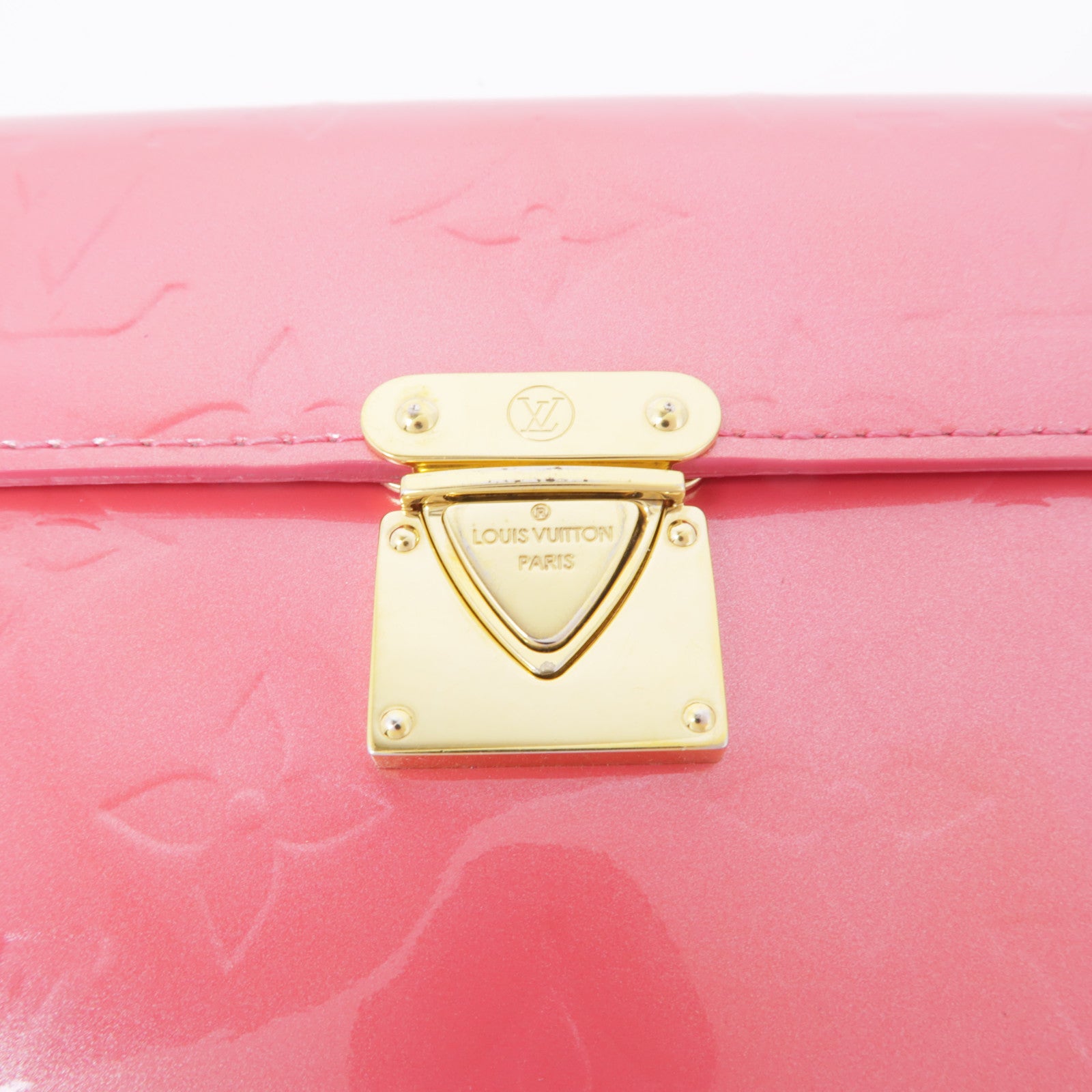 LOUIS VUITTON Monogram Vernis Wallet金扣錢包