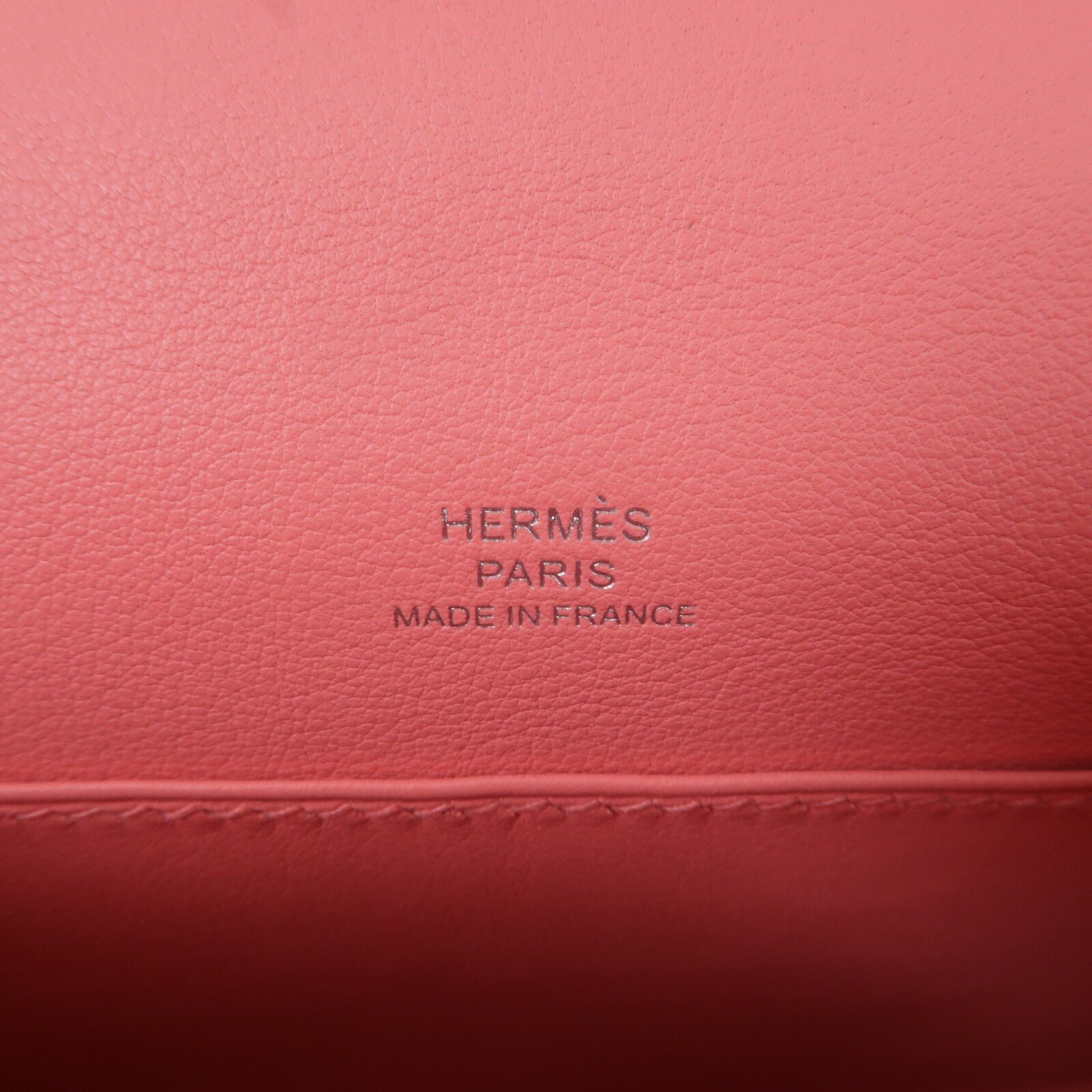 HERMES Swift皮革Kelly Pochette手挽袋Rose Azalee