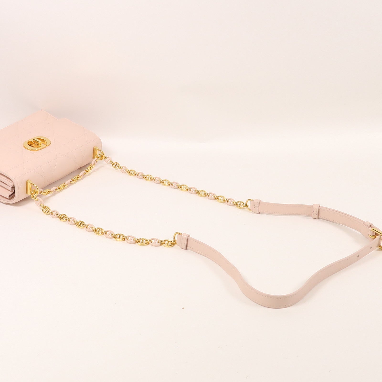 Dior 羊皮皮革Miss Caro金扣鏈帶肩背袋