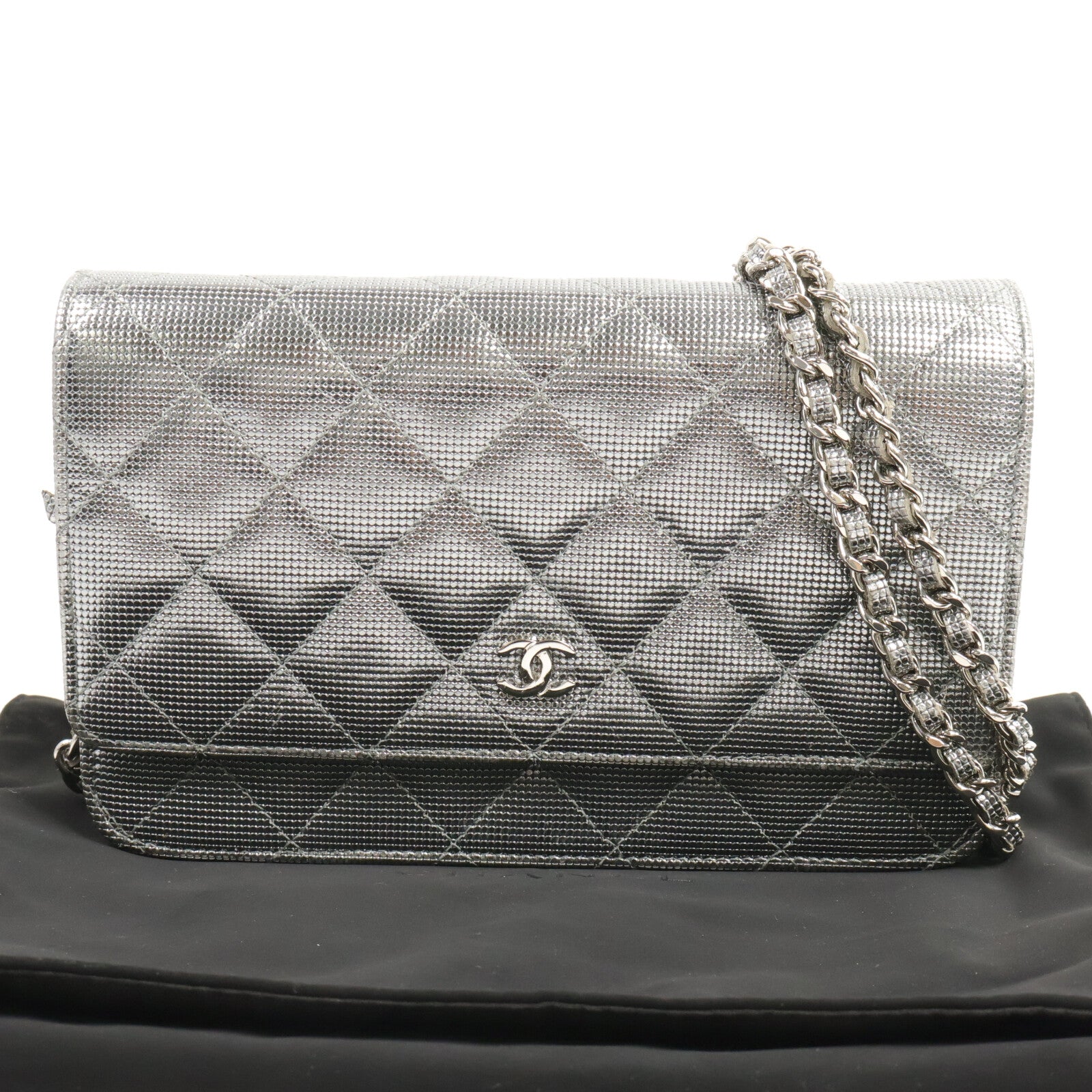 CHANEL 牛皮皮革Wallet On Chain鏈帶肩背袋