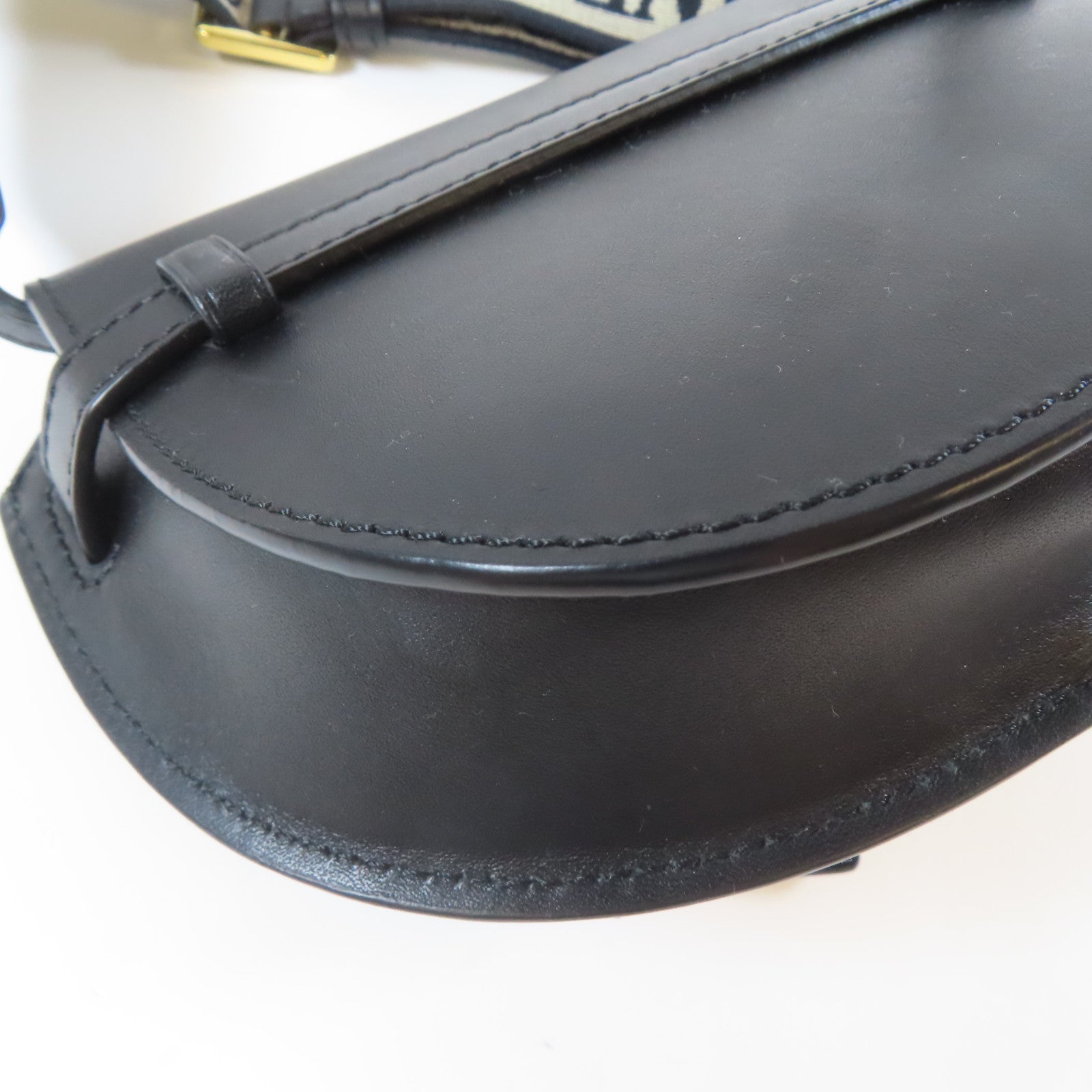 LOEWE 牛皮皮革Mini Gate Dual金扣肩背袋黑色