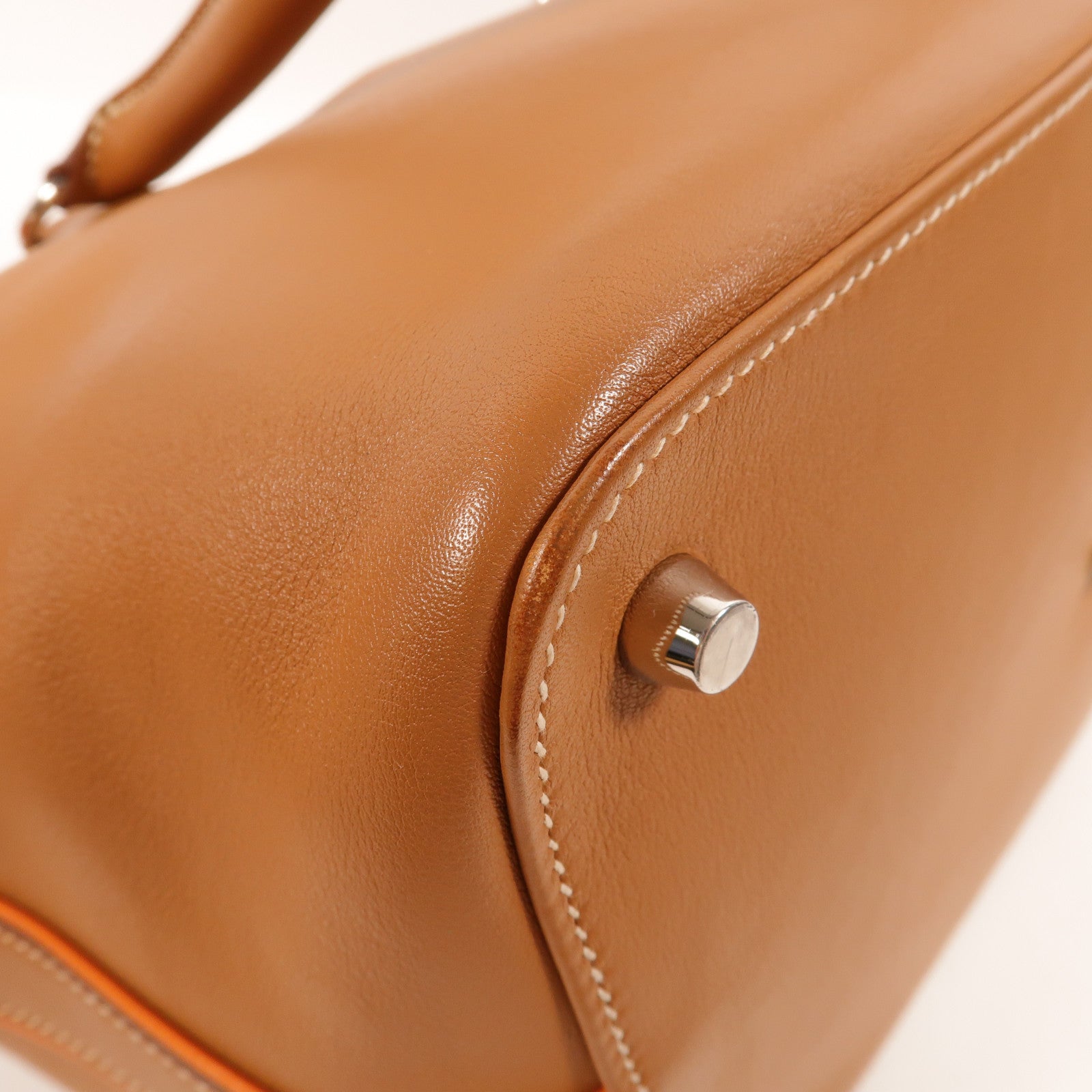 HERMES Swift皮革Toolbox 26手挽肩背兩用袋Gold/Orange
