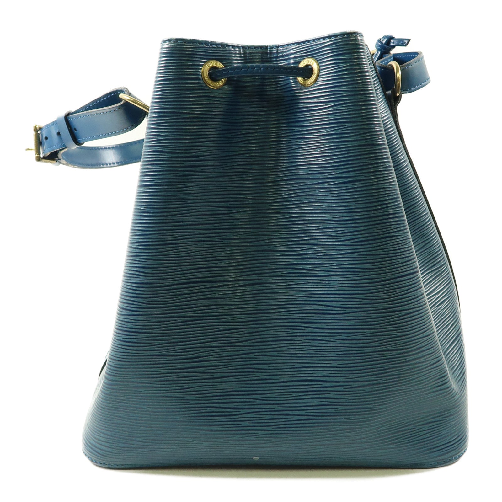 LOUIS VUITTON Epi Petit Noe金扣肩背袋藍色