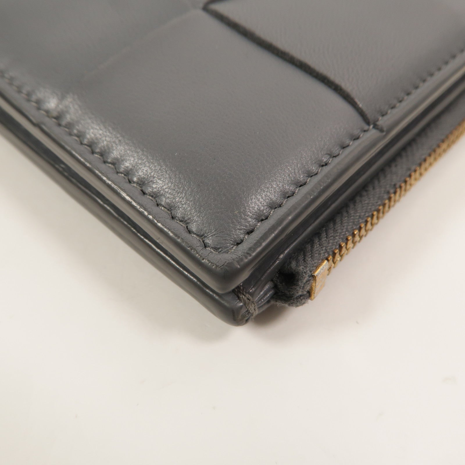 BOTTEGA VENETA 羊皮皮革Cassette Bi-Fold Zip Wallet長錢包