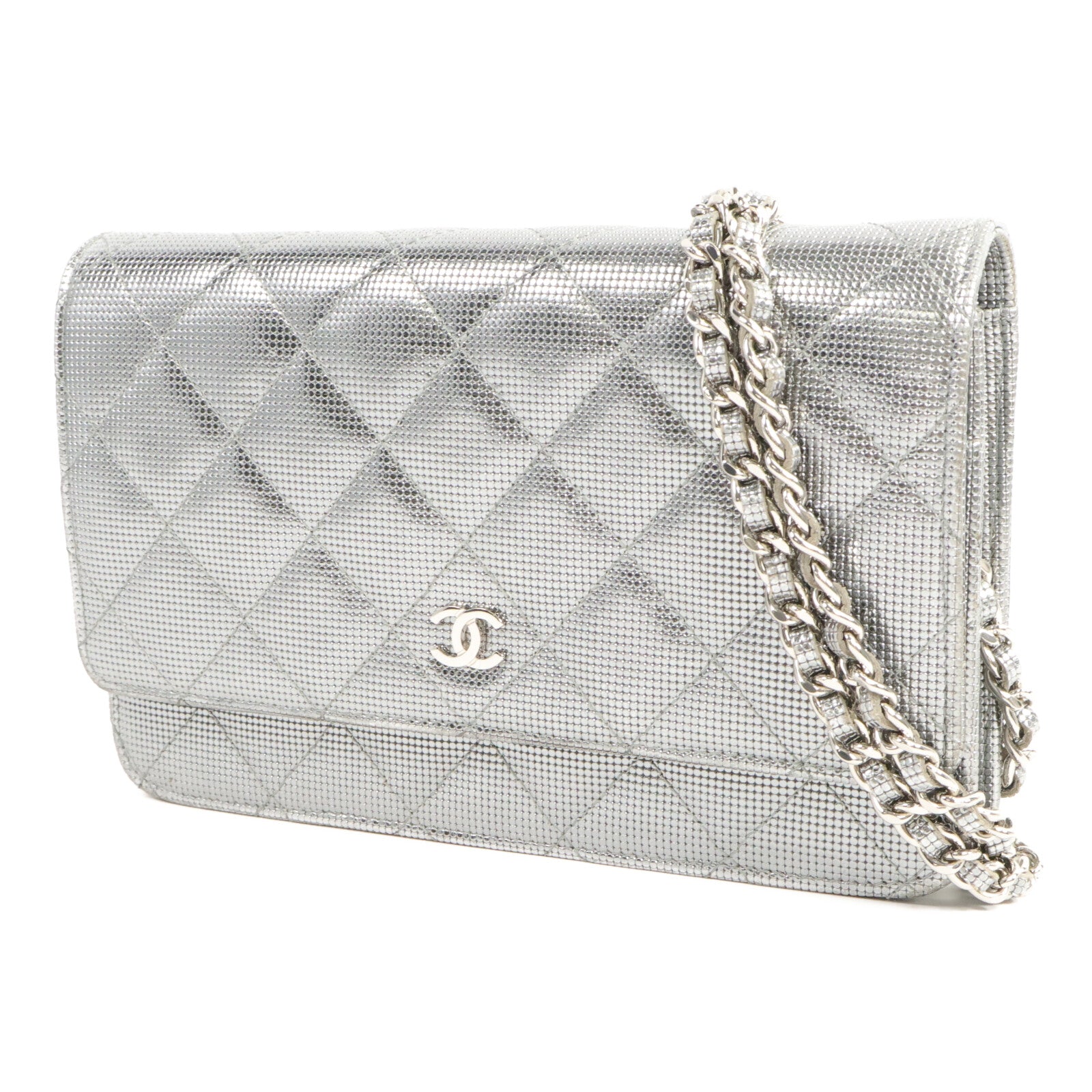 CHANEL 牛皮皮革Wallet On Chain鏈帶肩背袋
