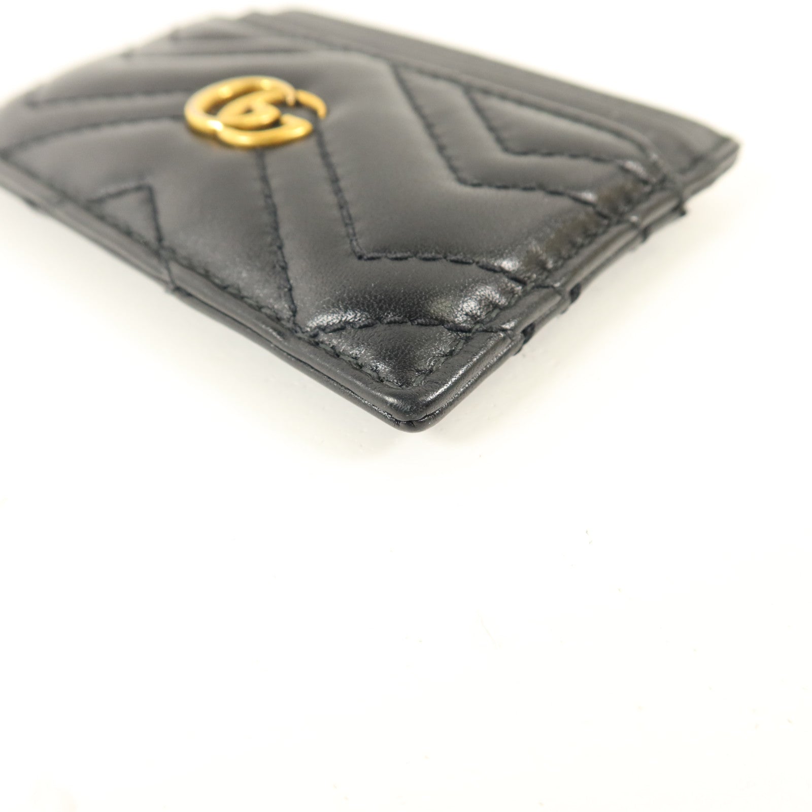 GUCCI 牛皮皮革GG Marmont Card Case卡片套
