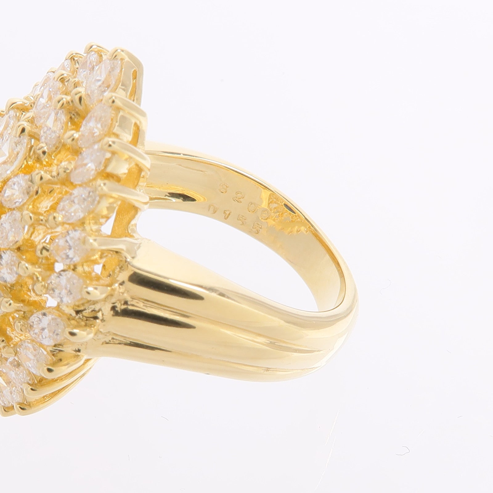JEWELRY 18K黃金Sapphire Diamond Ring藍寶石/鑽石耳環