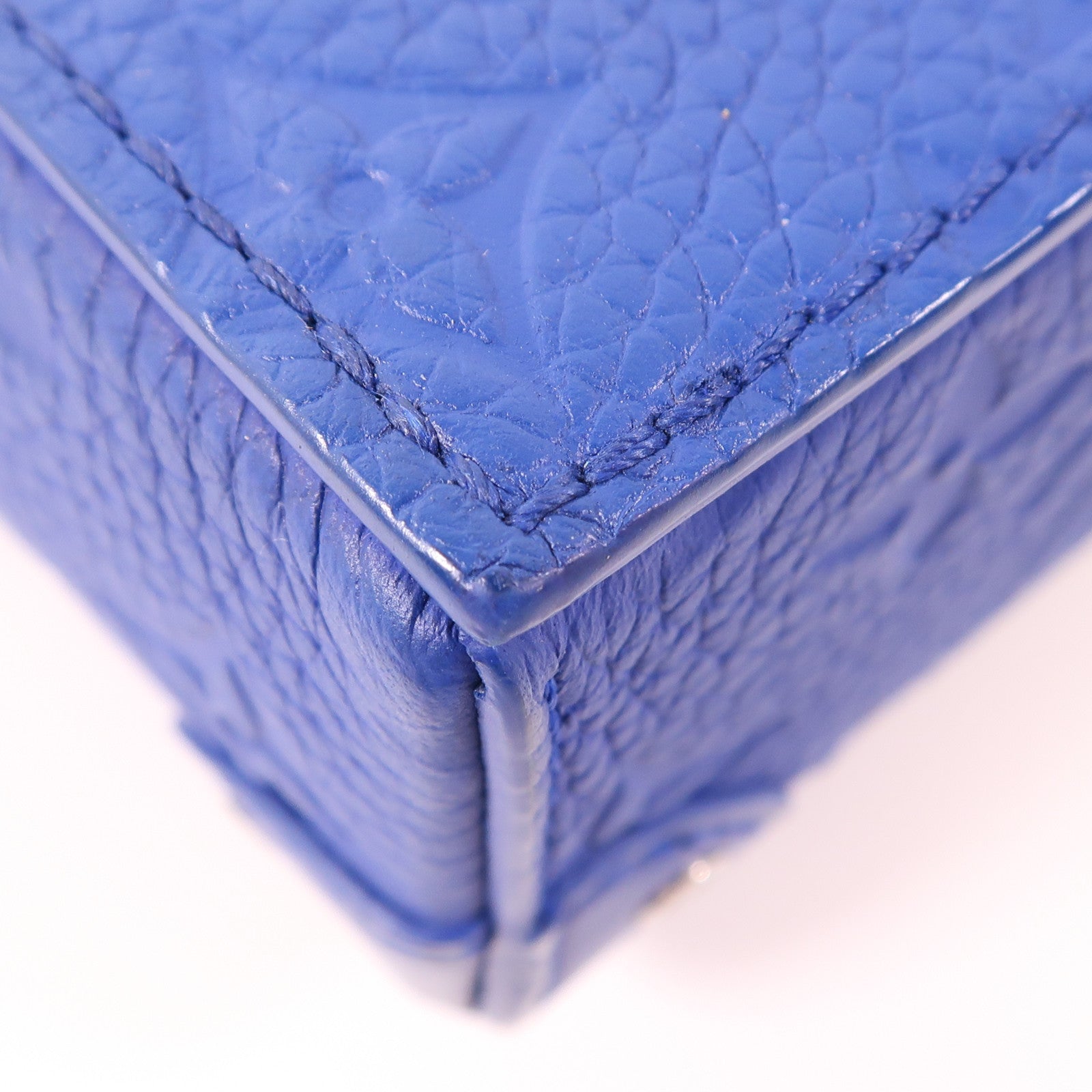 LOUIS VUITTON LV Steamer Shoulder Bag M82571 Monogram Taurillon Blue