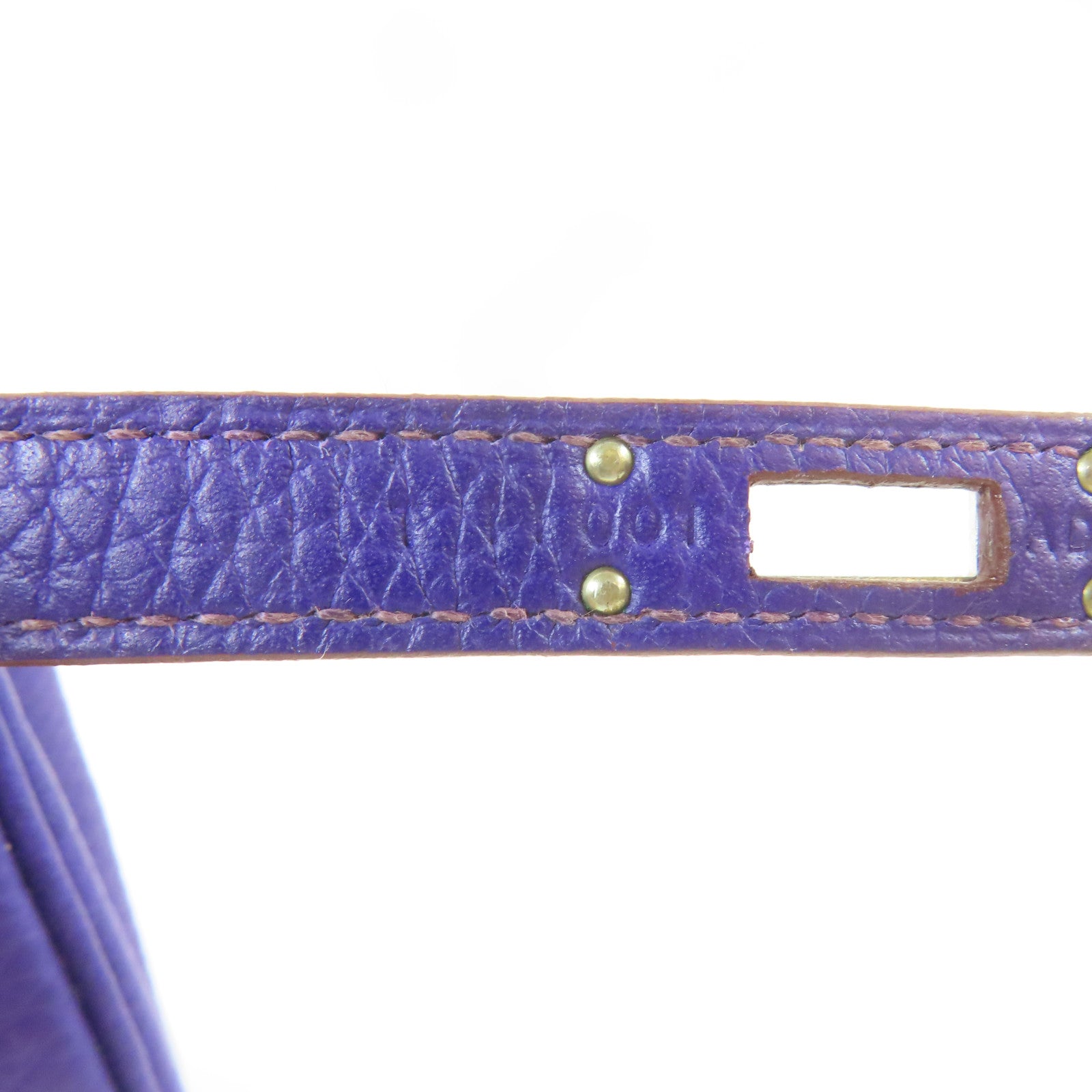 HERMES Togo皮革Birkin 25銀扣手挽袋Iris紫色