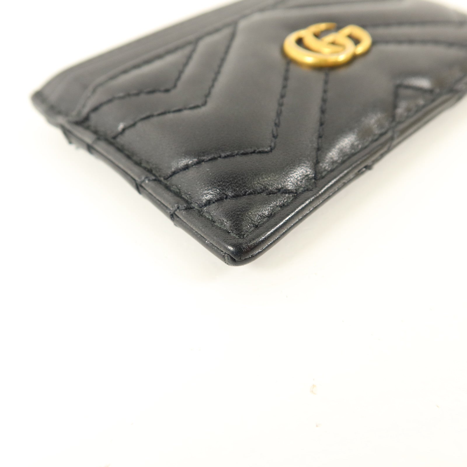 GUCCI 牛皮皮革GG Marmont Card Case卡片套