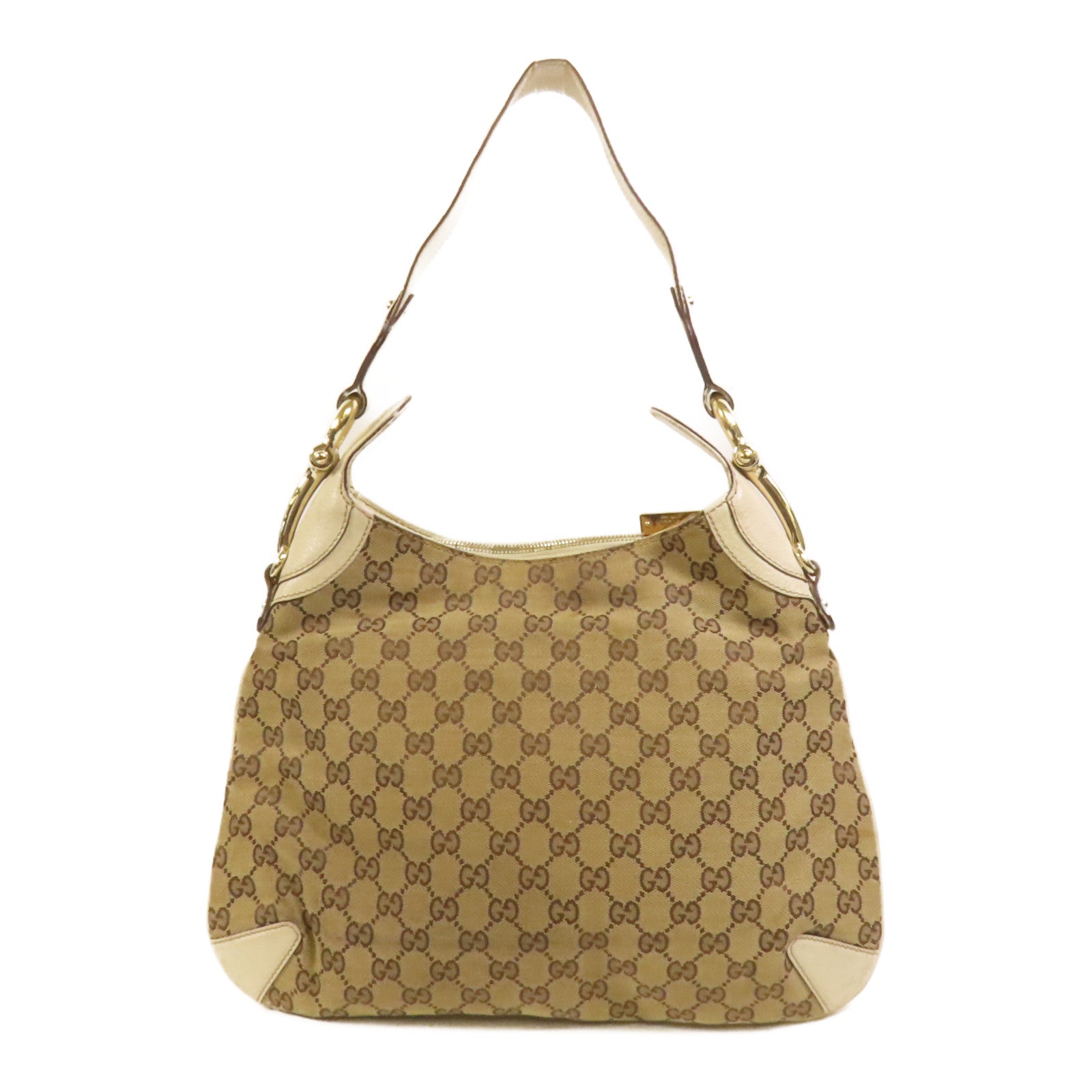 GUCCI 帆布Bouvier Handbag金扣手挽袋