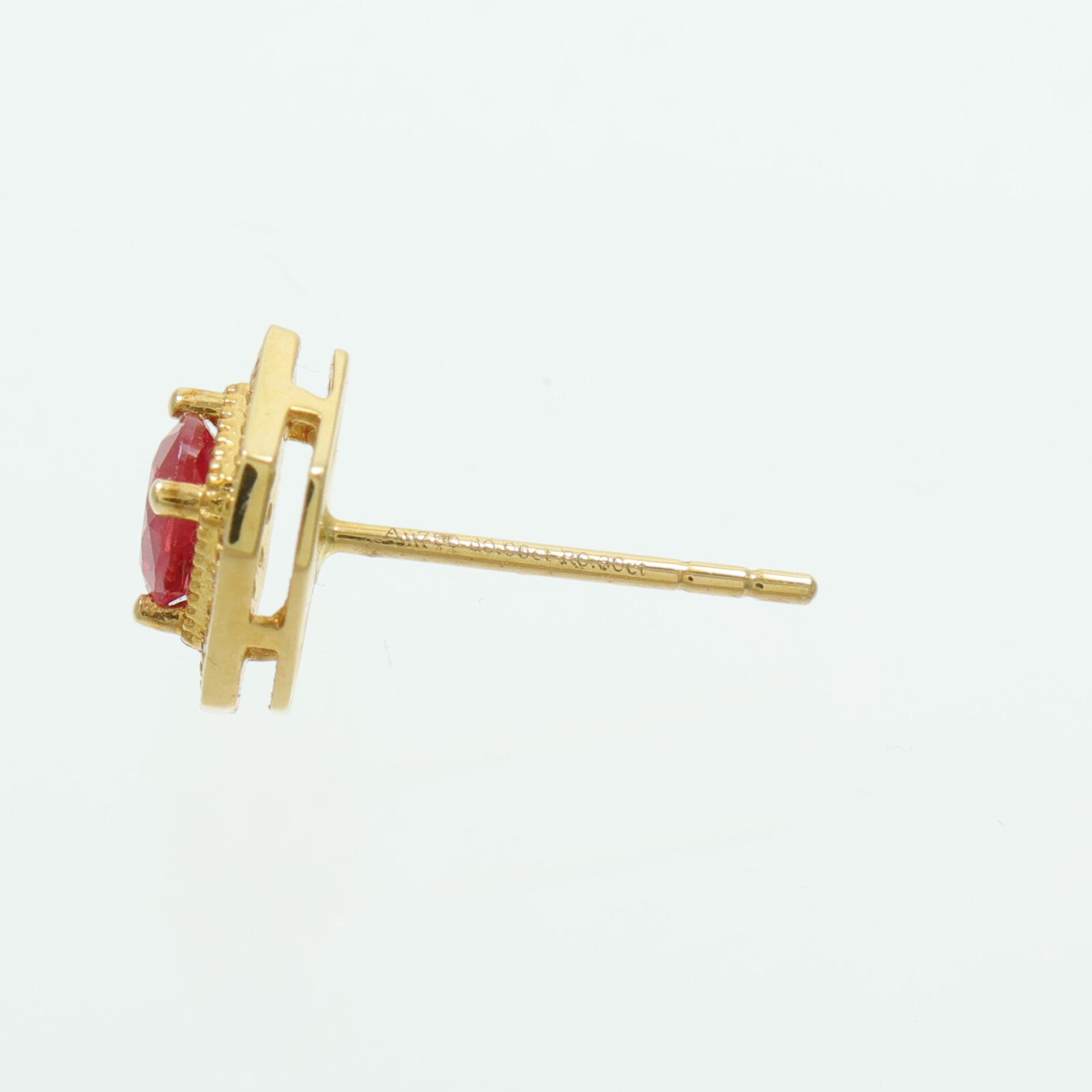 JEWELRY 18K黃金Ruby Diamond Earrings紅寶石/鑽石耳環