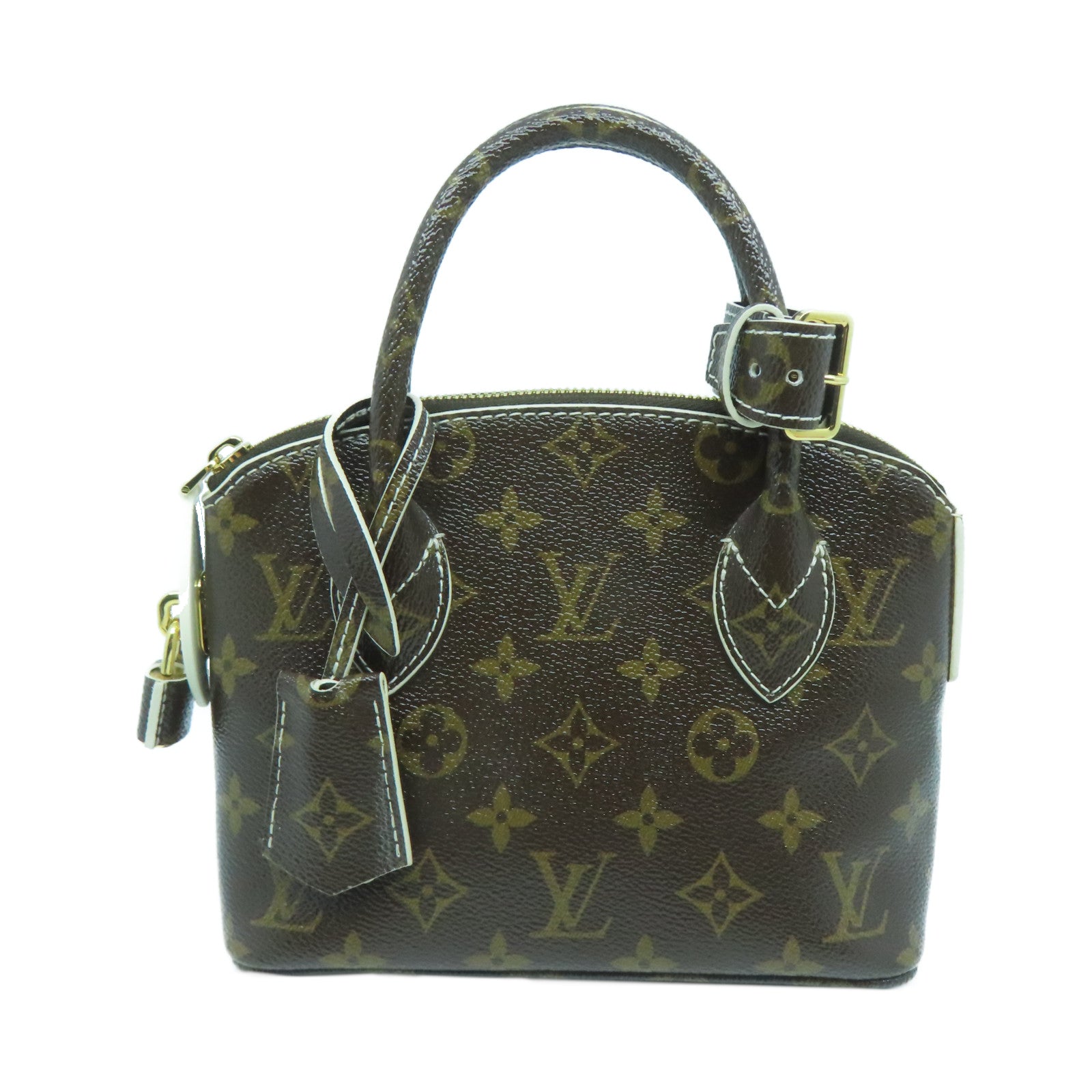 LOUIS VUITTON 【激減優惠】Monogram Lockit BB金扣手挽袋啡色