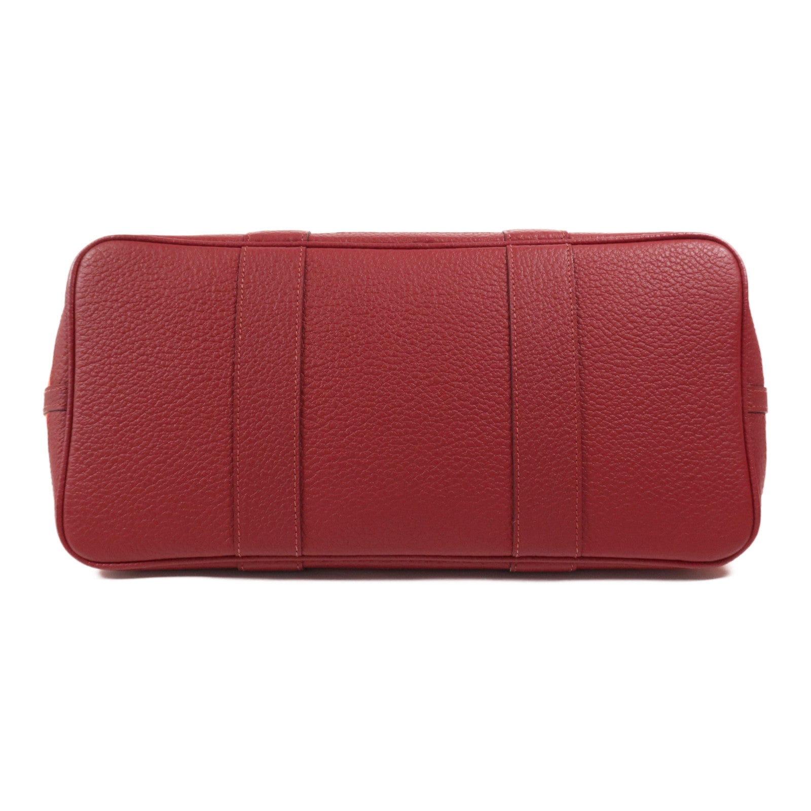 HERMES 帆布Garden Party PM銀扣手挽袋