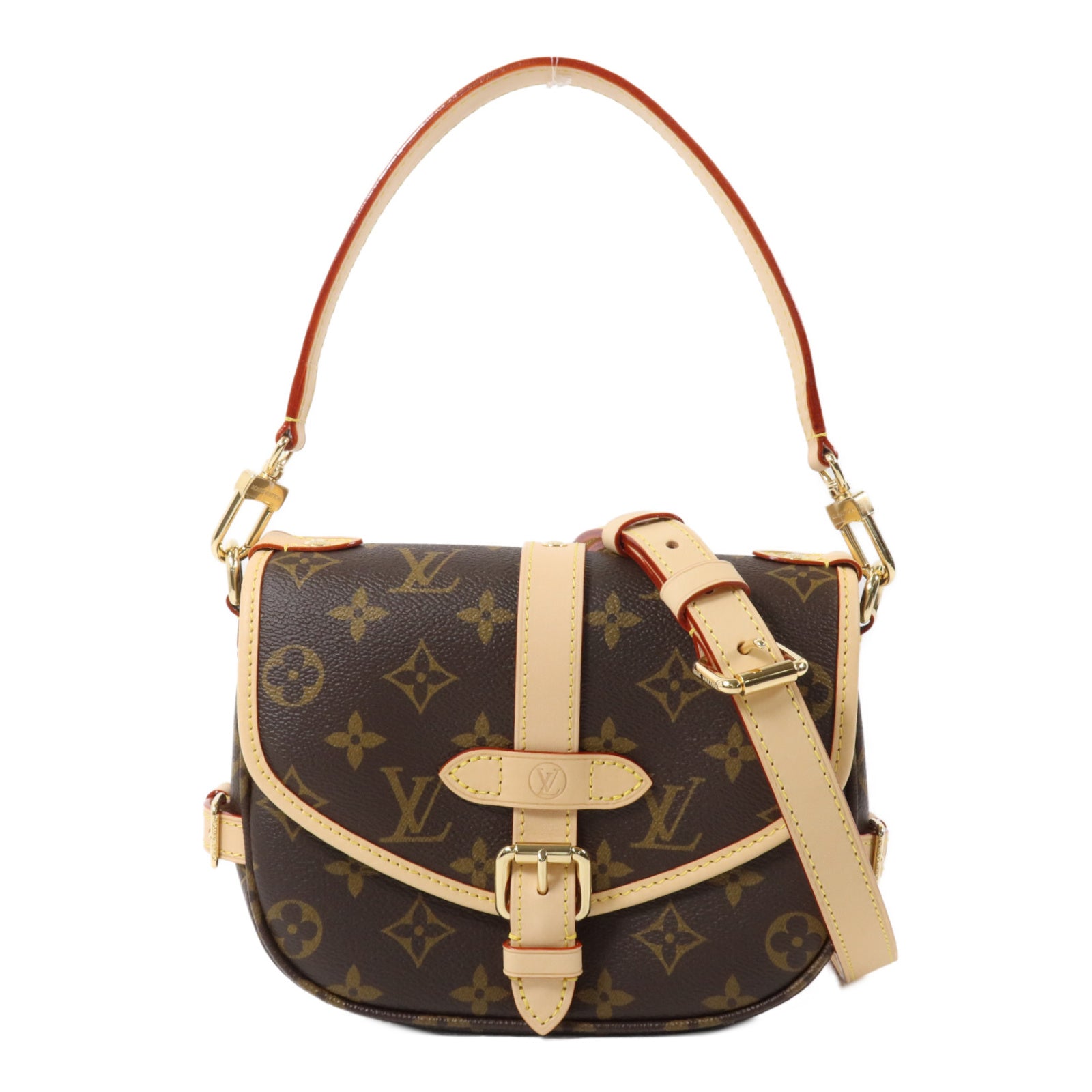 LOUIS VUITTON Monogram Saumur BB手挽肩背兩用袋