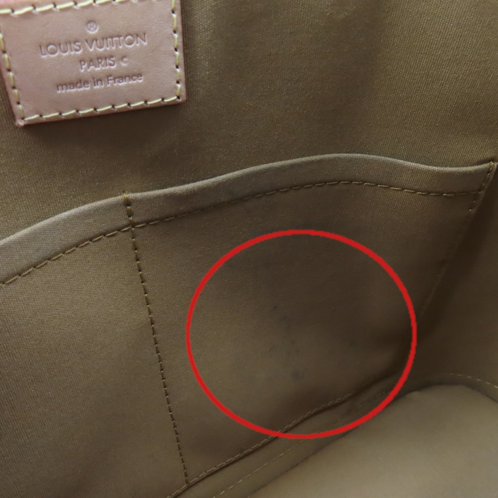 LOUIS VUITTON 【激減優惠】Vernis Alma PM Hand Bag金扣手挽袋金棕色
