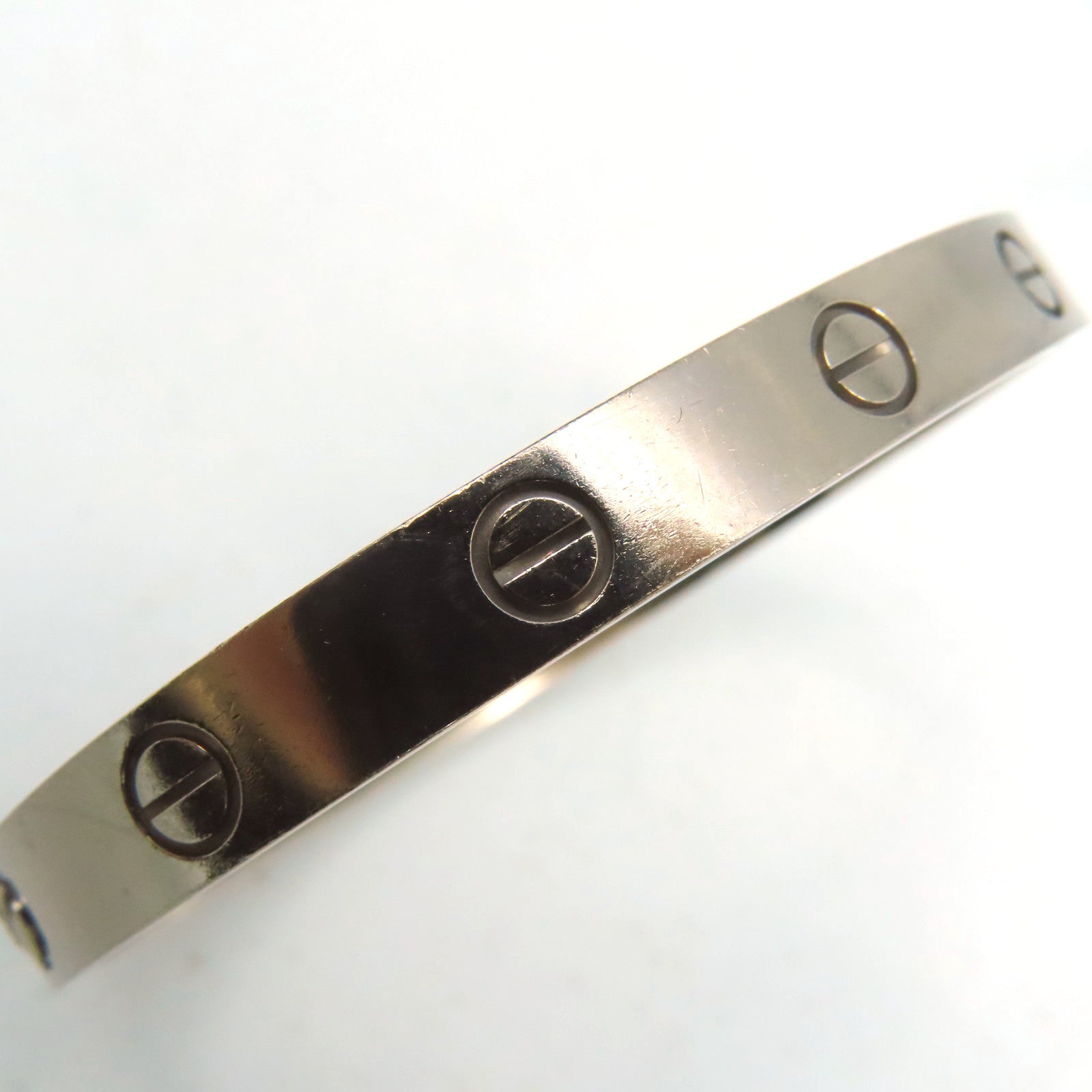 CARTIER **【激減優惠】18K白金Love Bracelet手鐲Cartier#16