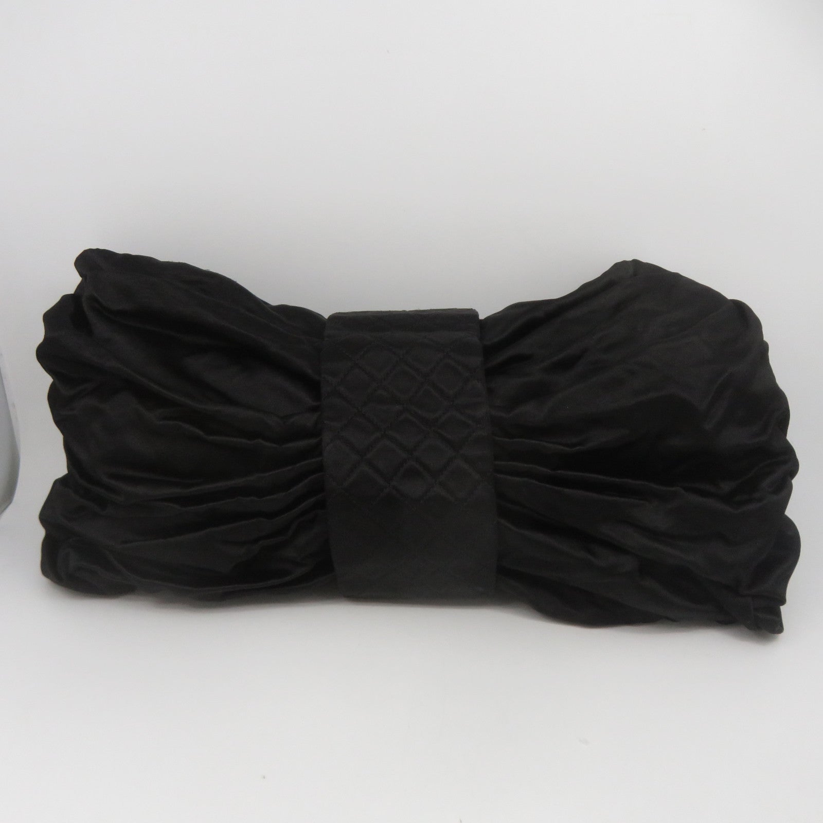 CHANEL 【清倉大減價】牛皮皮革Chain Shoulder銀扣手挽肩背兩用袋黑色