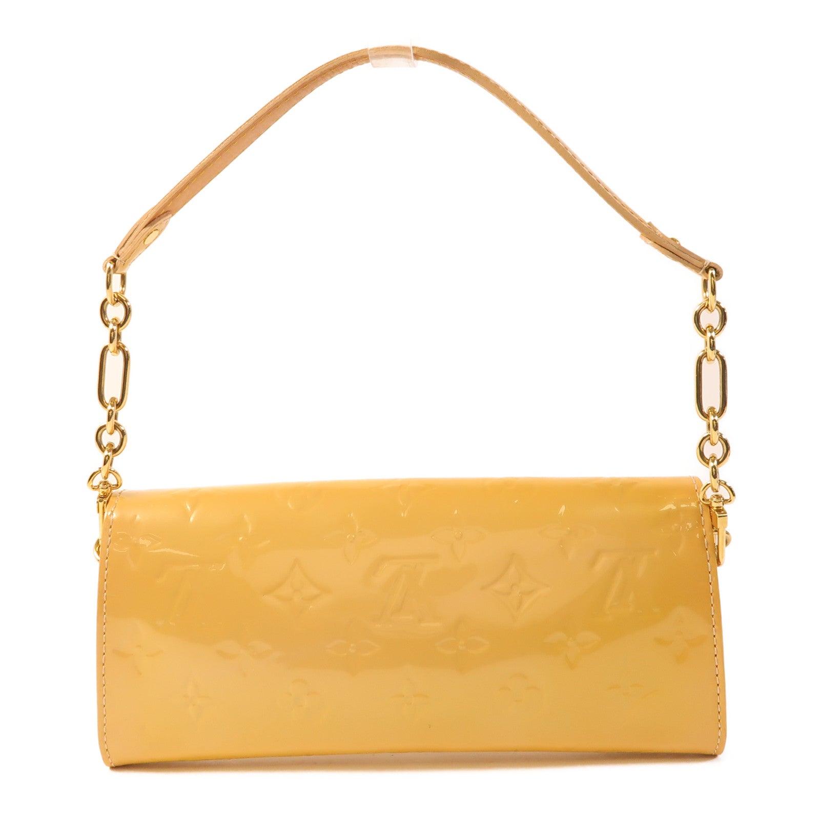 LOUIS VUITTON Vernis Sunset Boulevard金扣手挽袋