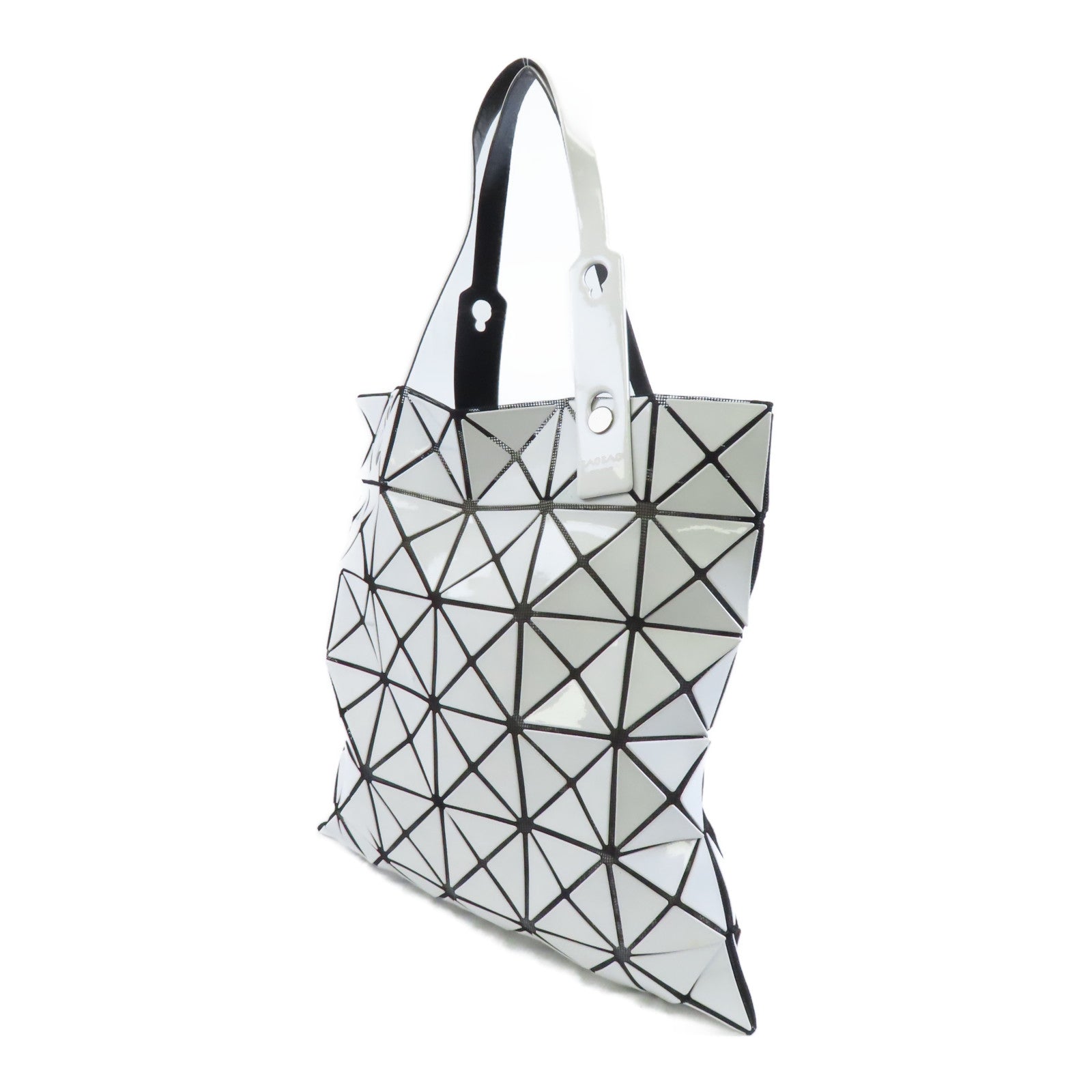 ISSEY MIYAKE 【激減優惠】PVC Bao Bao Tote Bag銀扣肩背袋白色