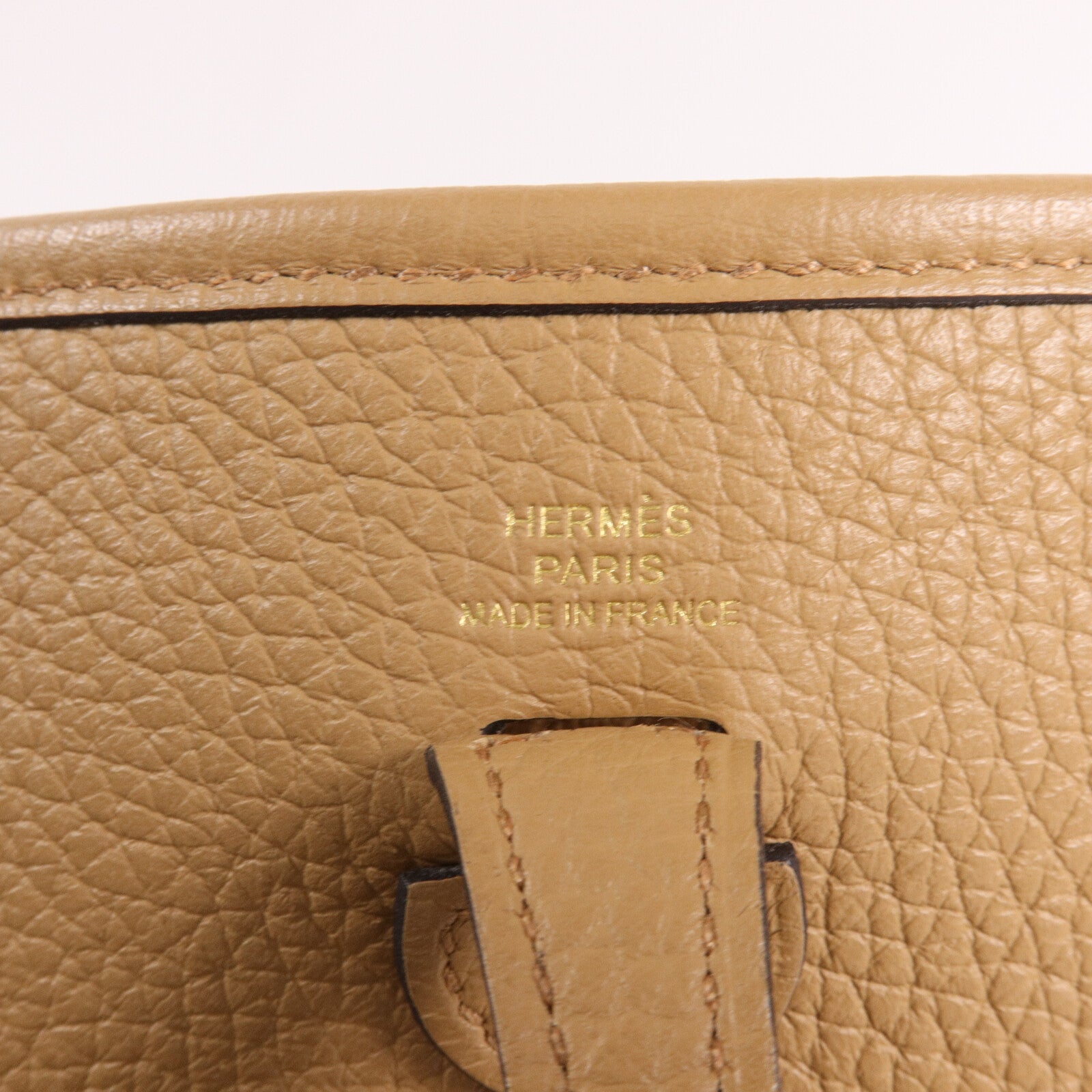 HERMES Clemence皮革Evelyne TPM肩背袋Chai