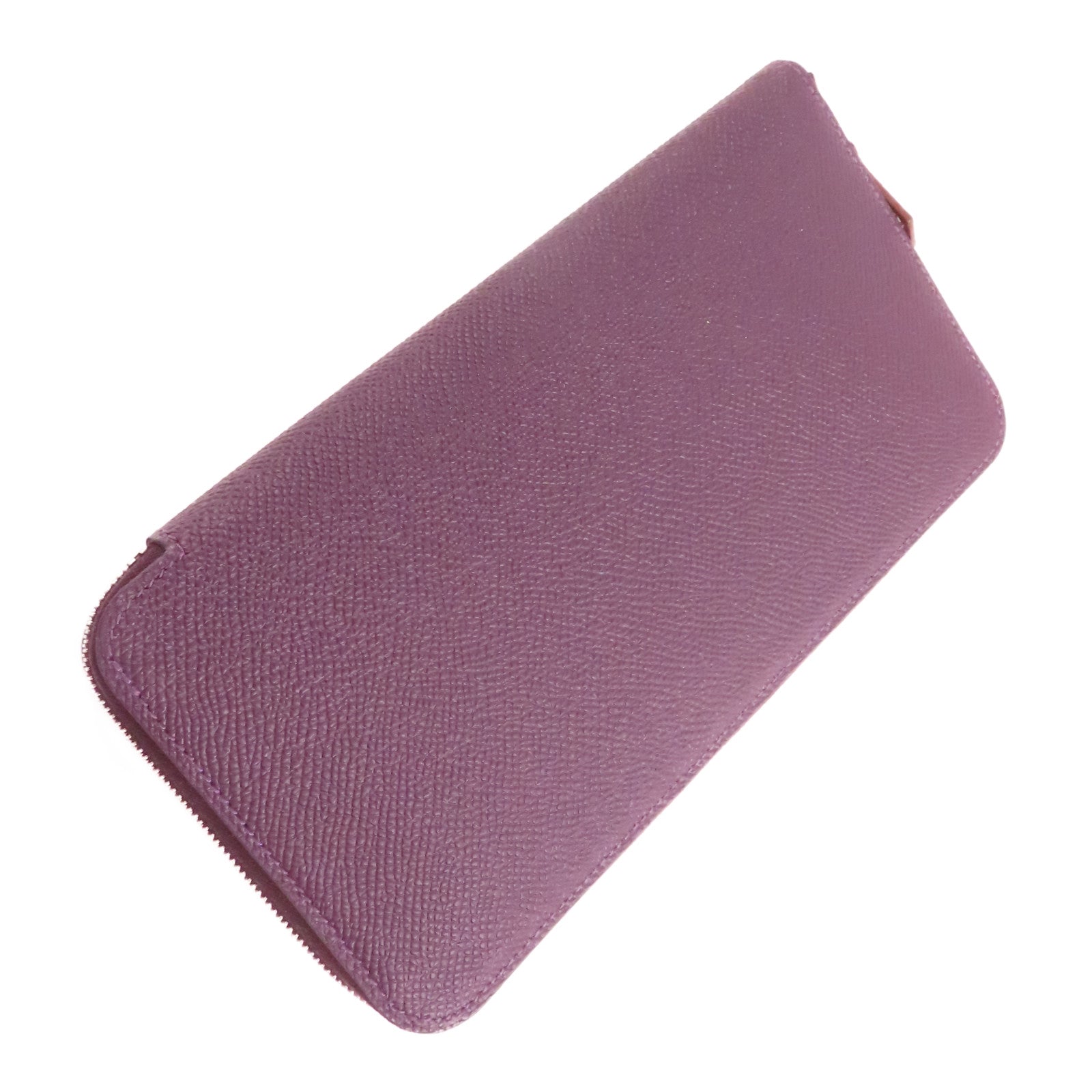 HERMES Epsom皮革Silk In Long Wallet銀扣長錢包55 Rouge H