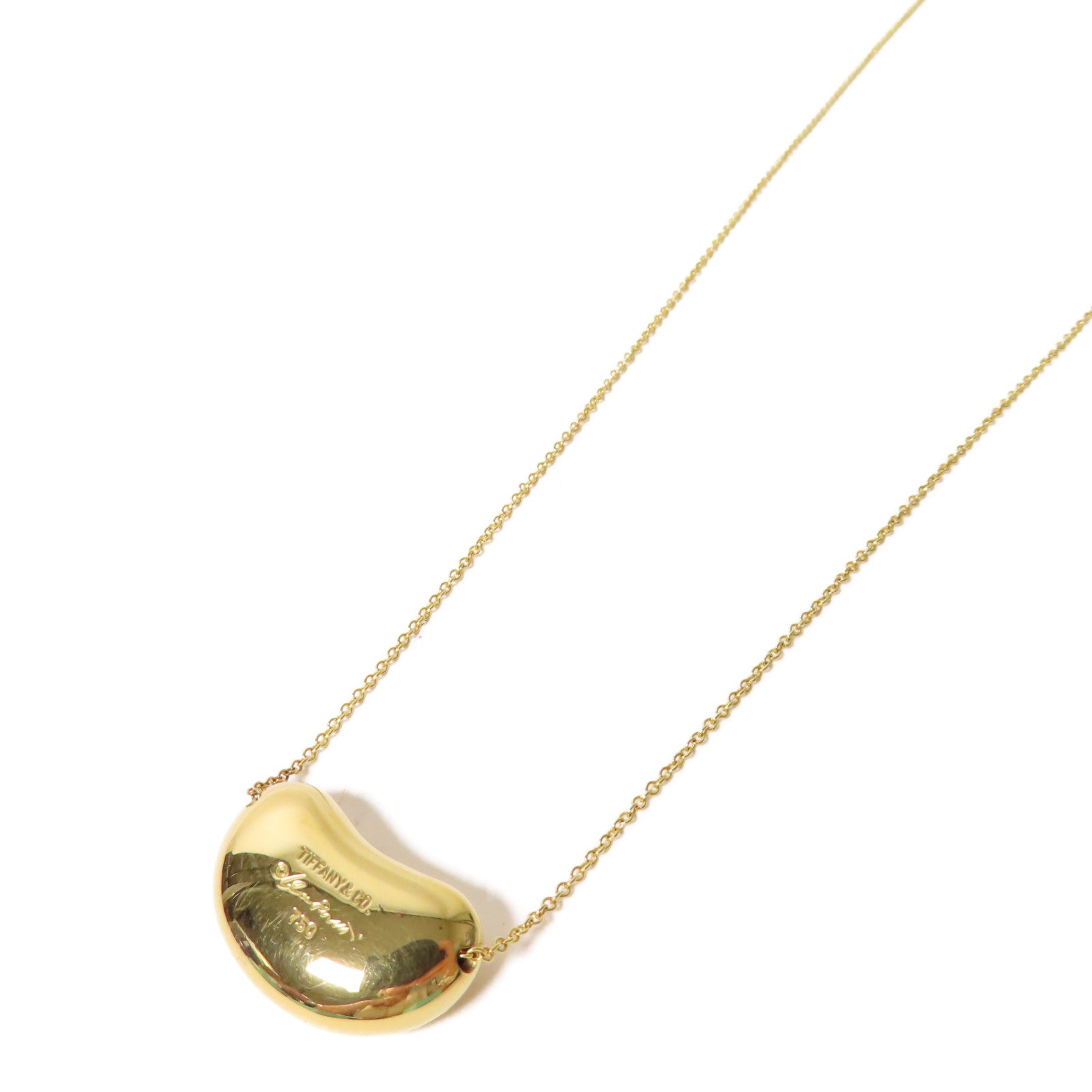 TIFFANY＆CO 18K黃金Bean Necklace項鍊