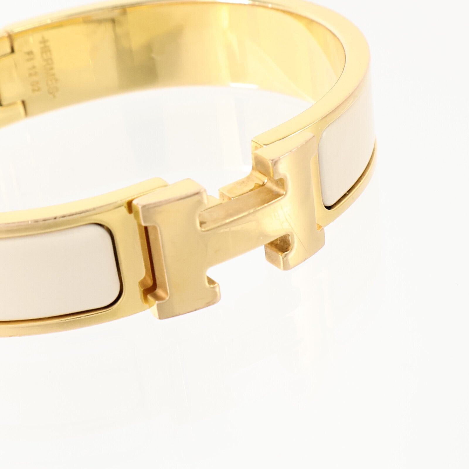 HERMES 金屬/琺瑯Clic H Bracelet金扣手鏈