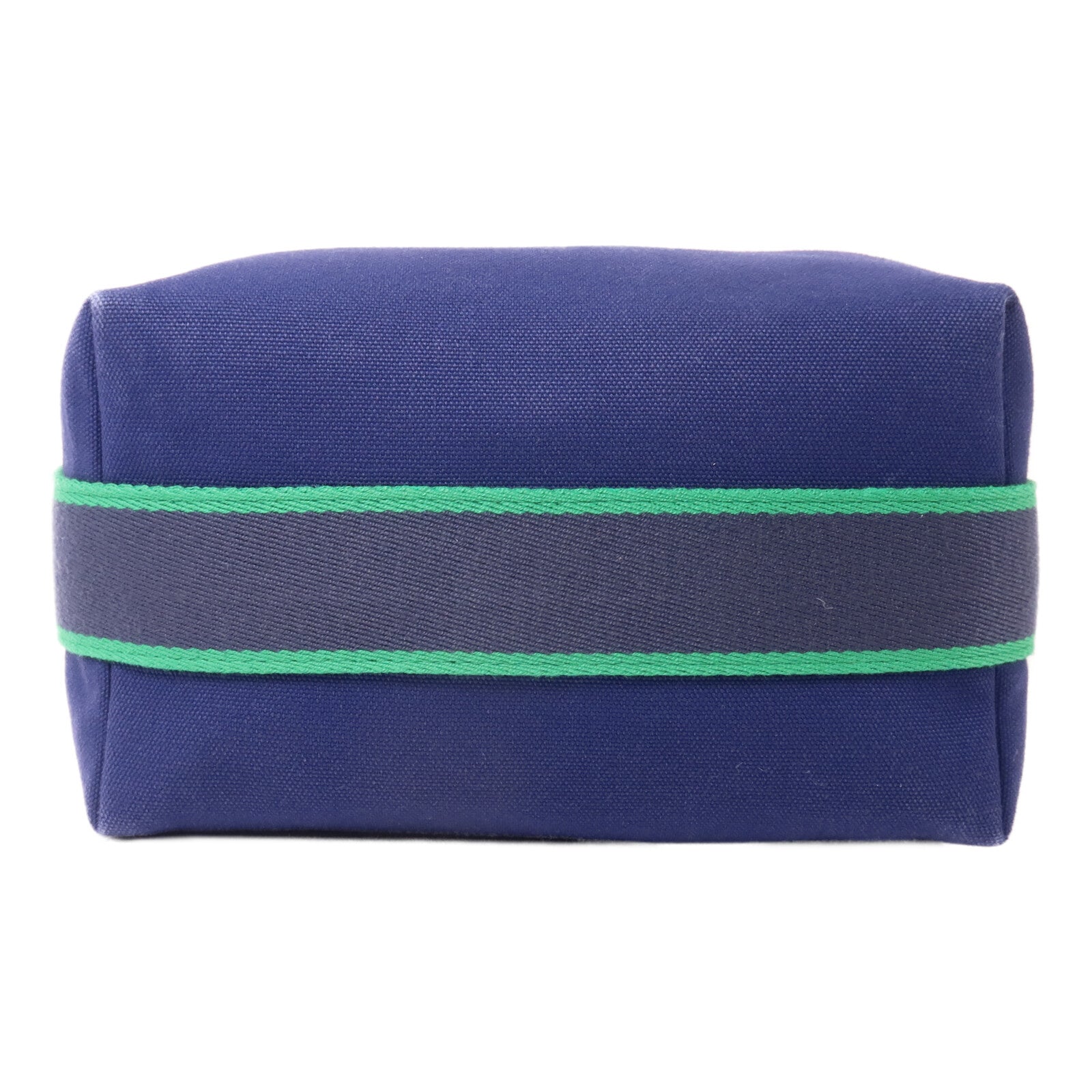 HERMES 帆布Bride A Brac PM手挽袋Bleu Marine