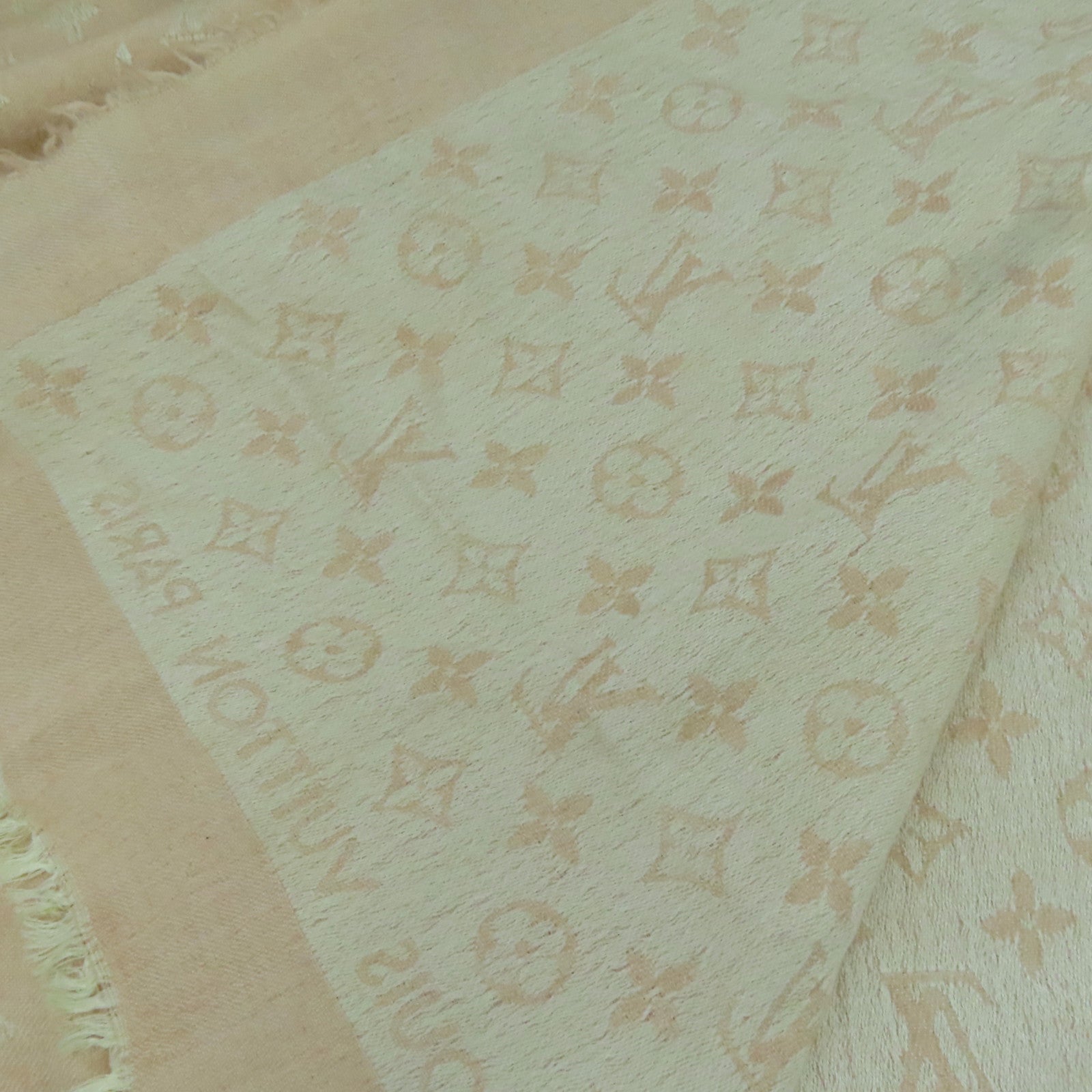 LOUIS VUITTON 【激減優惠】絲質/羊毛Scarf絲巾粉紅色