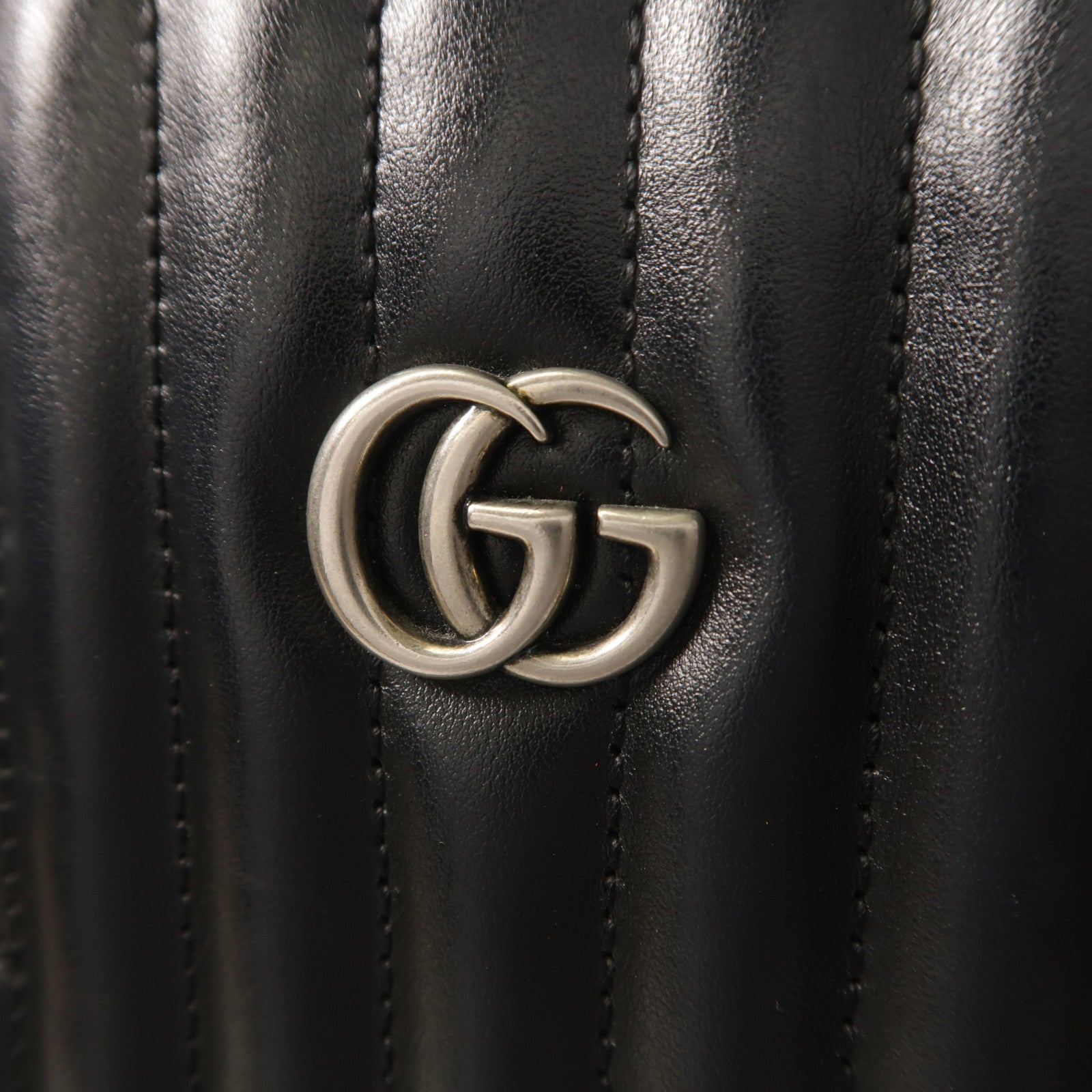 GUCCI 牛皮皮革GG Marmont Tote鏈帶肩背袋