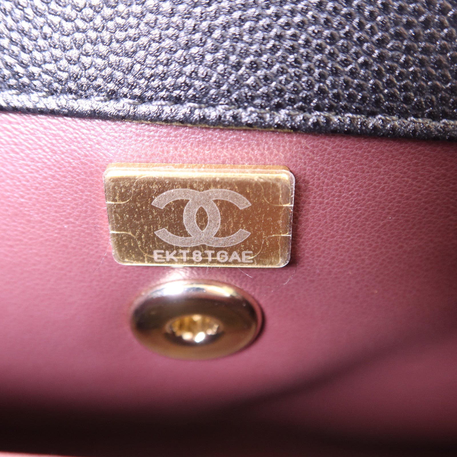 CHANEL 牛皮皮革Coco Handle Small金扣手挽肩背兩用袋