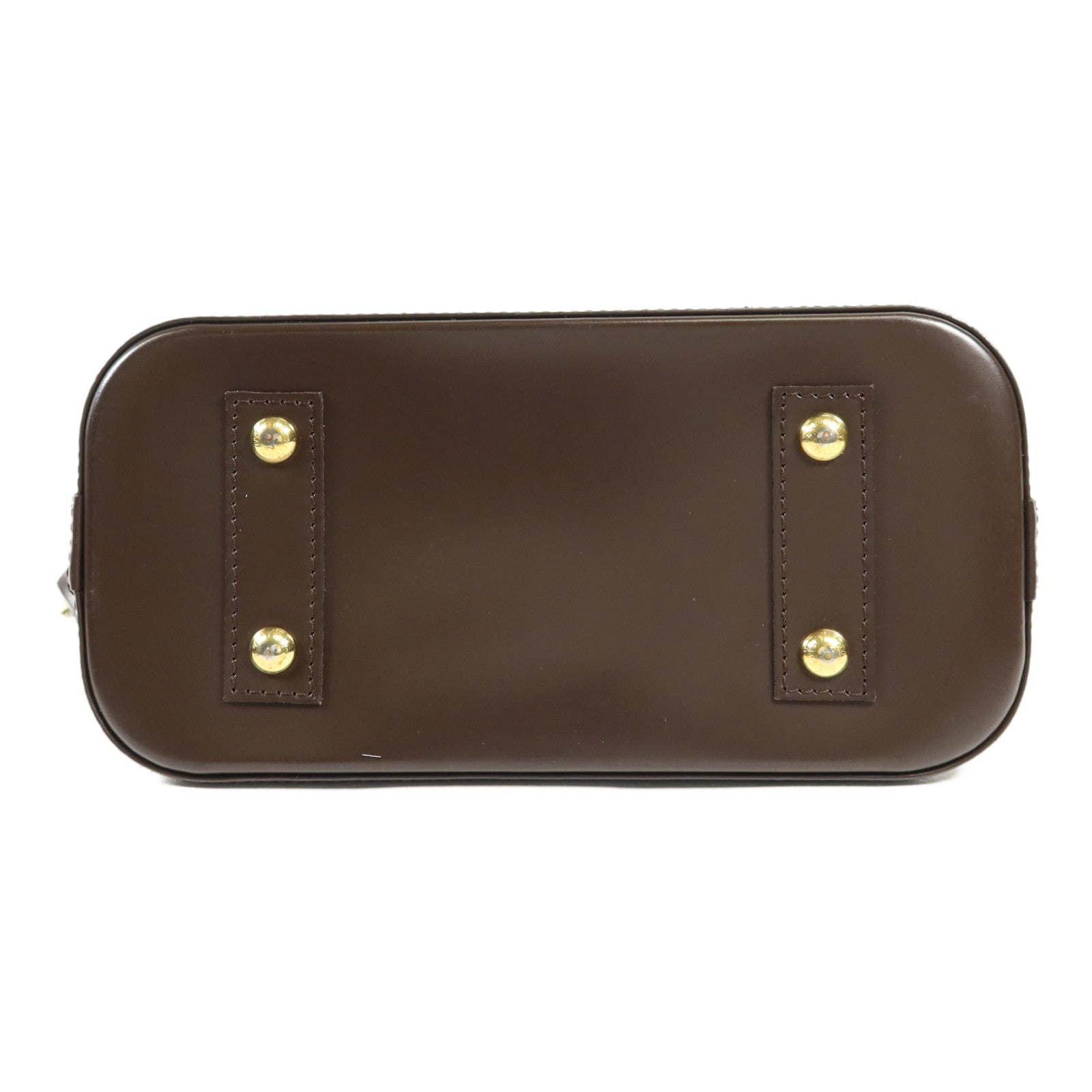 LOUIS VUITTON Damier Alma BB金扣手挽肩背兩用袋棕色