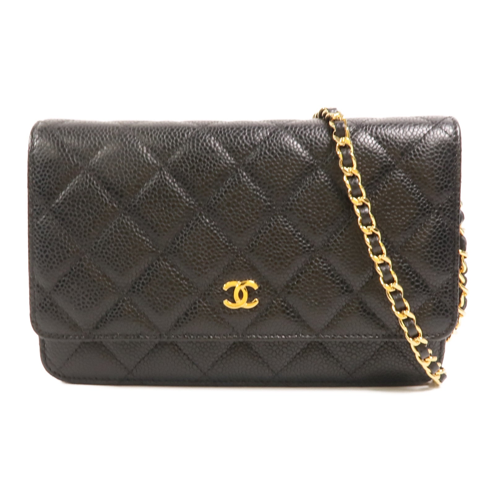 CHANEL 牛皮皮革WOC Wallet On Chain鏈帶肩背袋