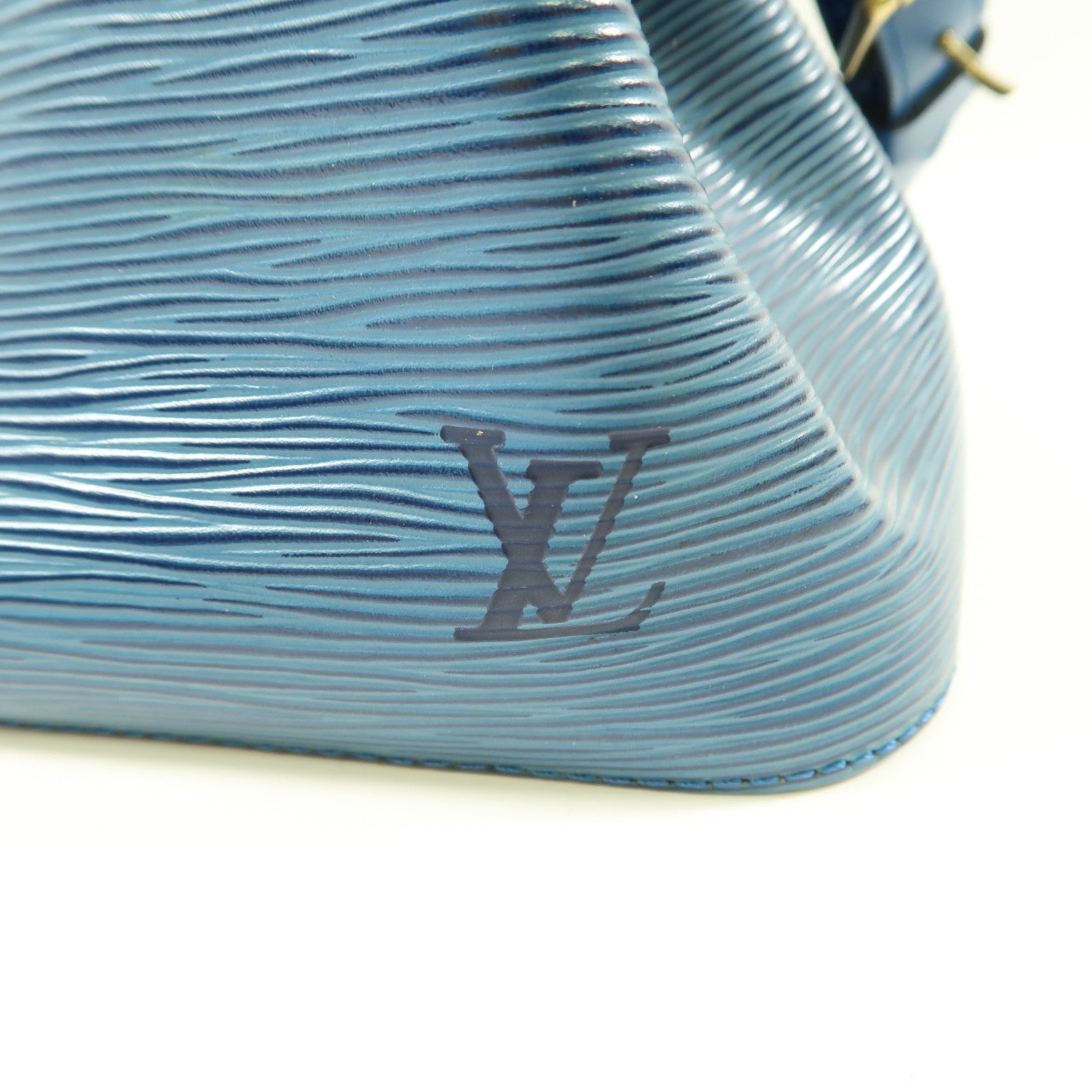 LOUIS VUITTON Epi Petit Noe金扣肩背袋藍色